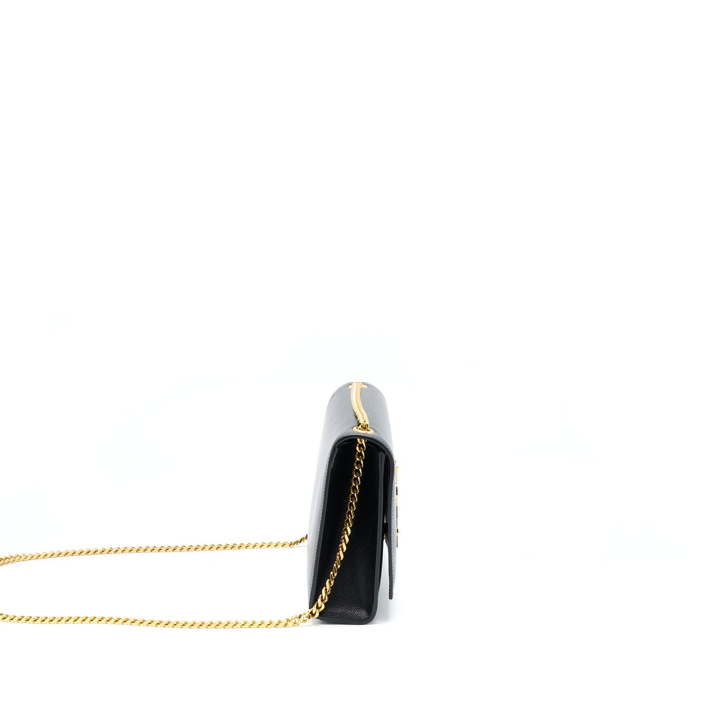 Saint Laurent/ Medium Kate Purse Grained Calfskin Black