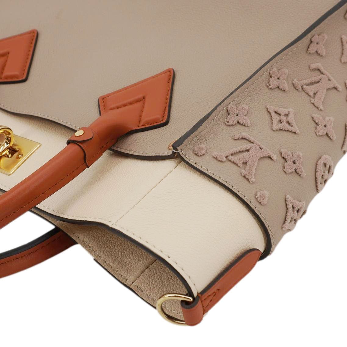 LOUIS VUITTON On My Side MM Monogram Tufting Shoulder Bag Galet