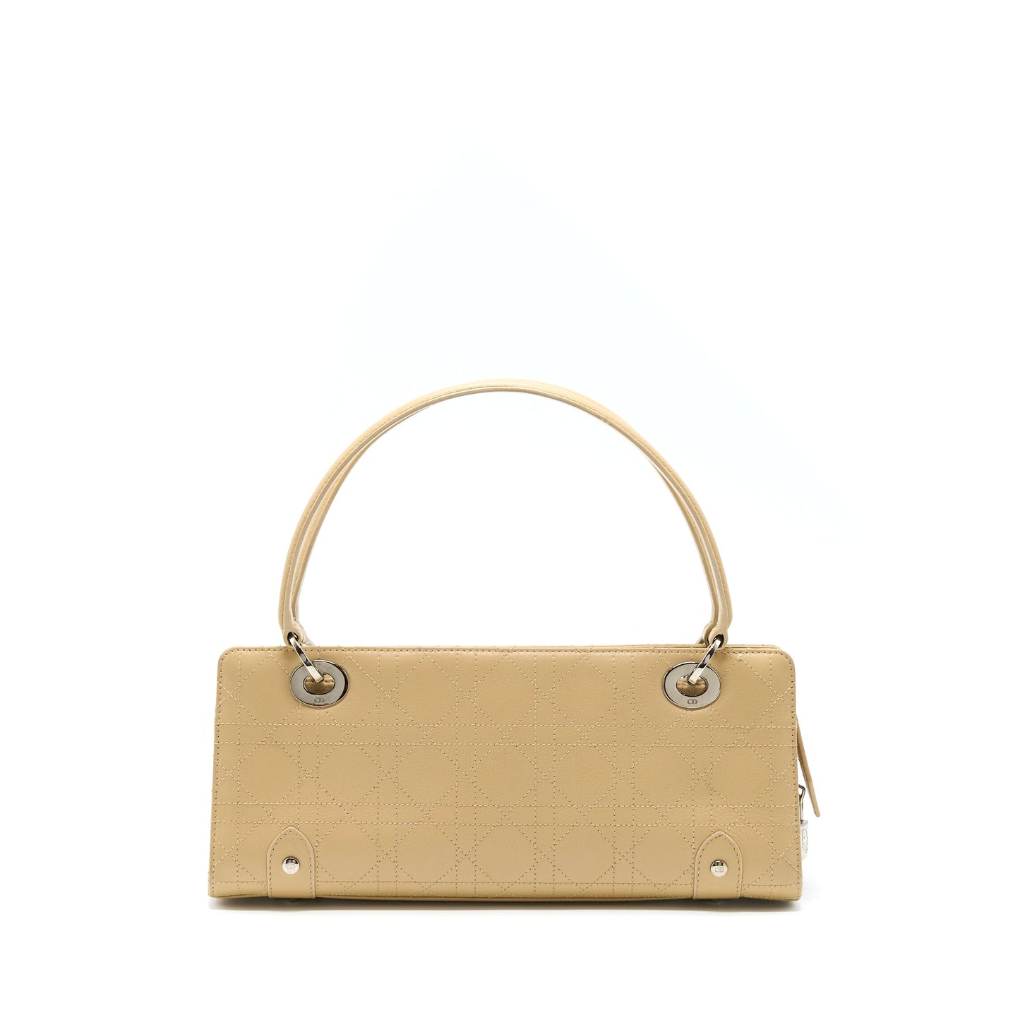 Dior Vintage Lady Dior Long Cuir Calfskin Beige