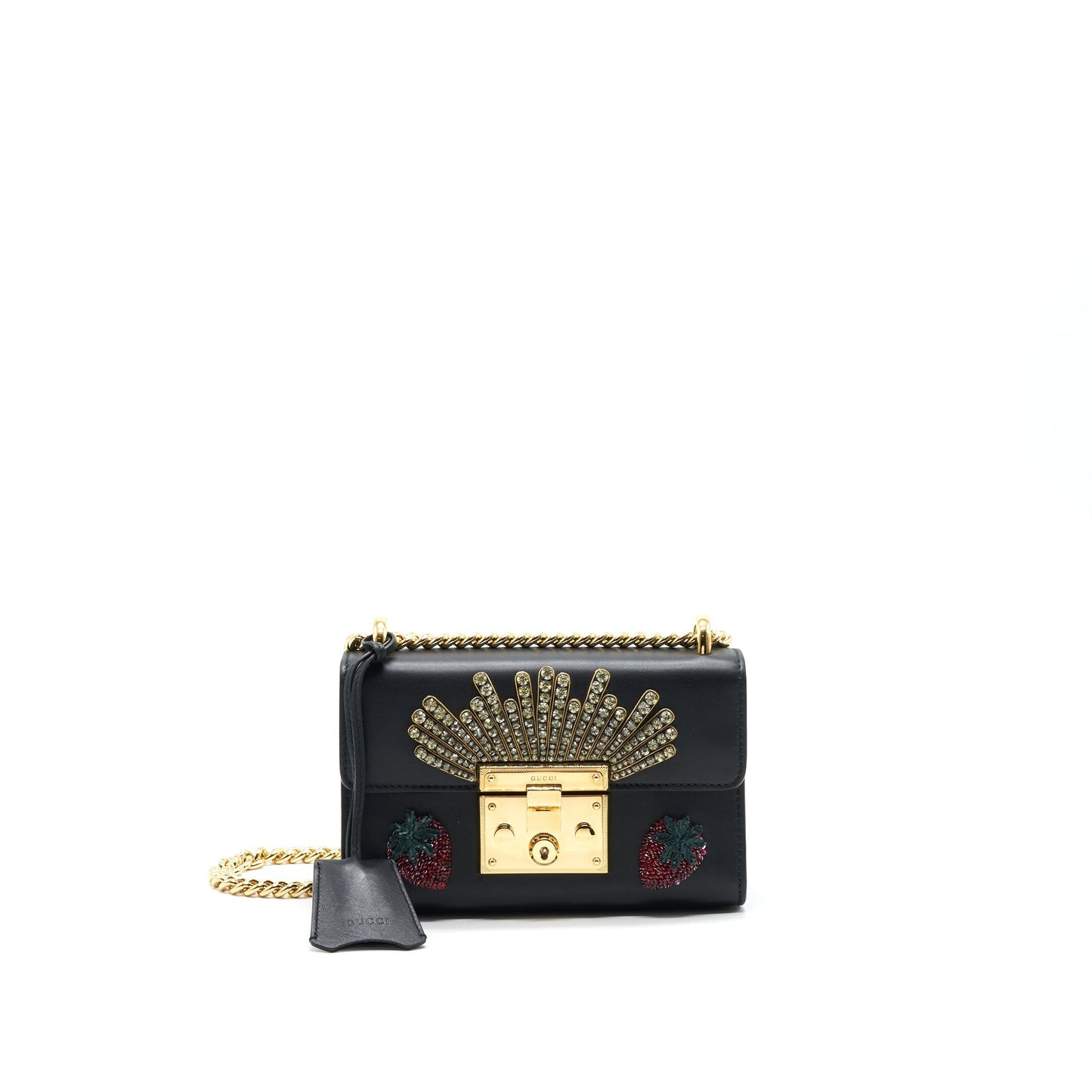 Gucci Limited Edition padlock Chain Purse Black