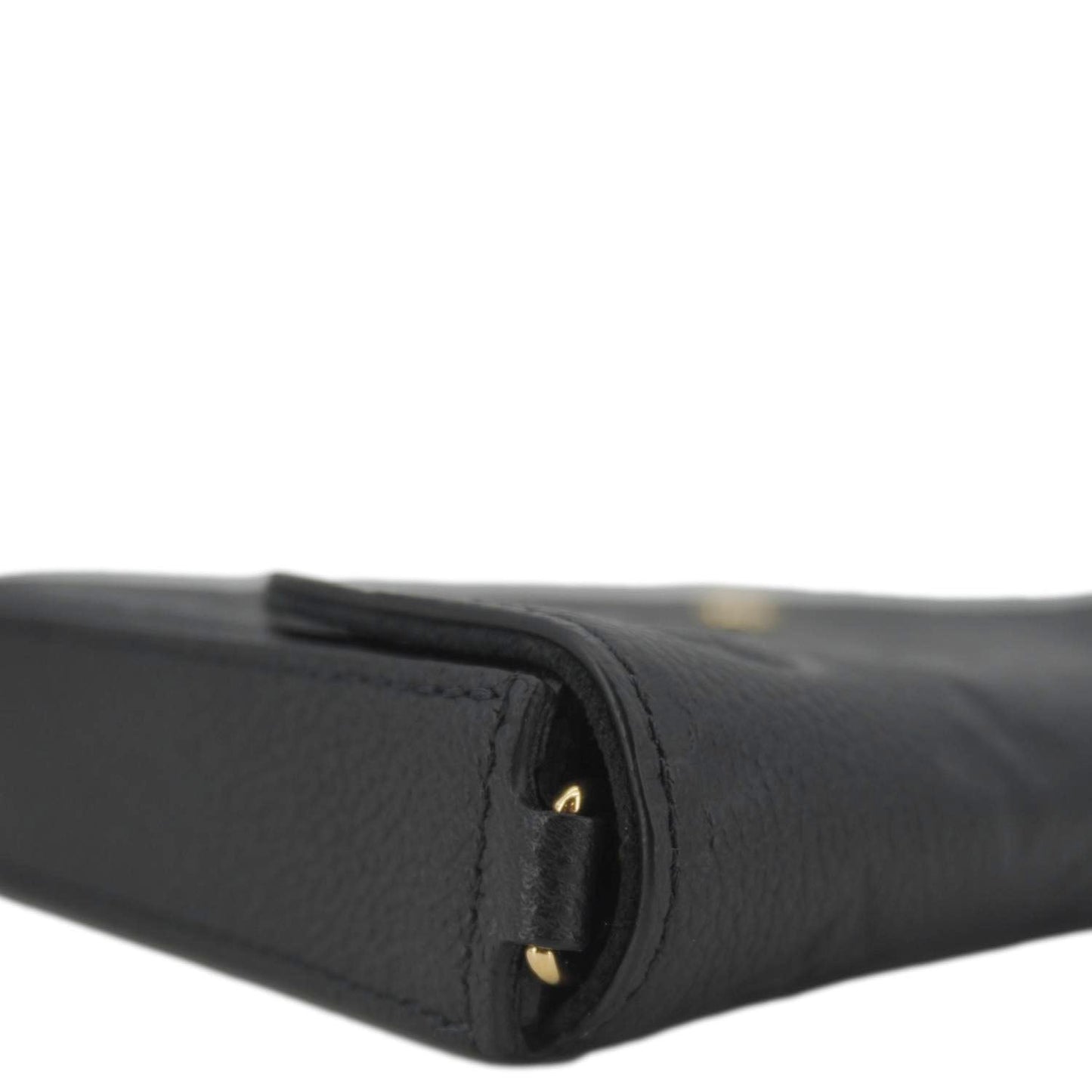 LOUIS VUITTON Felicie Pochette Empreinte Leather Crossbody Bag Black