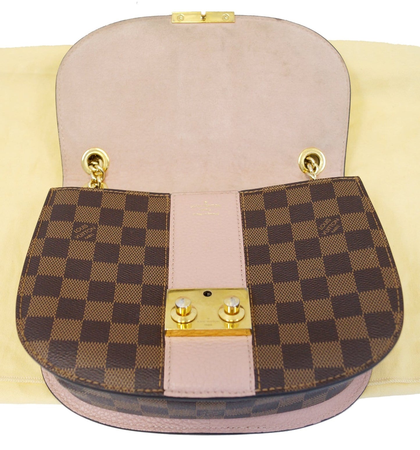 LOUIS VUITTON Wight Damier Ebene Magnolia Shoulder Crossbody Bag