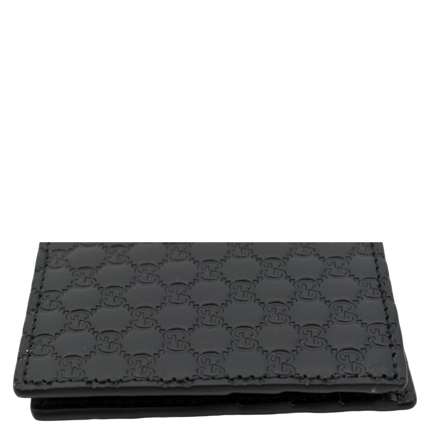 GUCCI Microguccissima Leather Bi-fold Wallet Black 260987