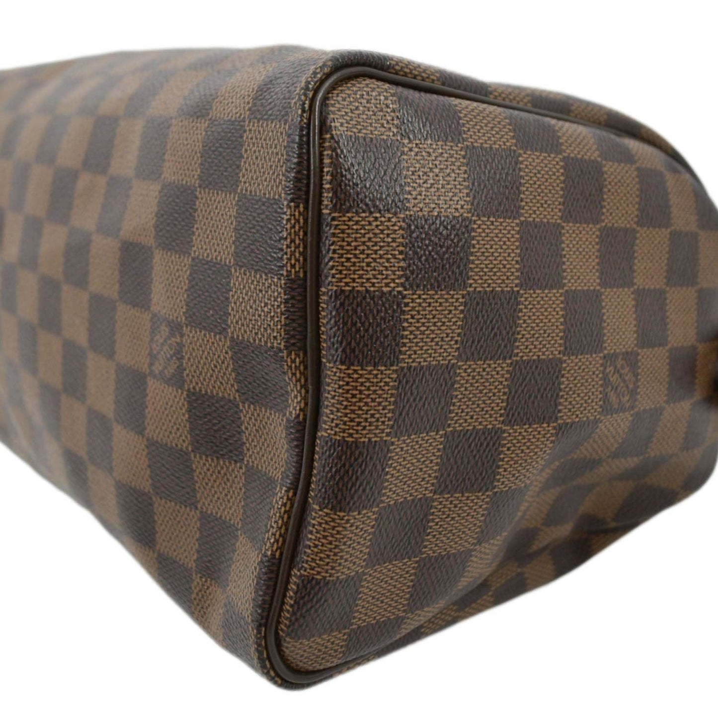 LOUIS VUITTON Speedy 25 Damier Ebene Satchel Bag Brown