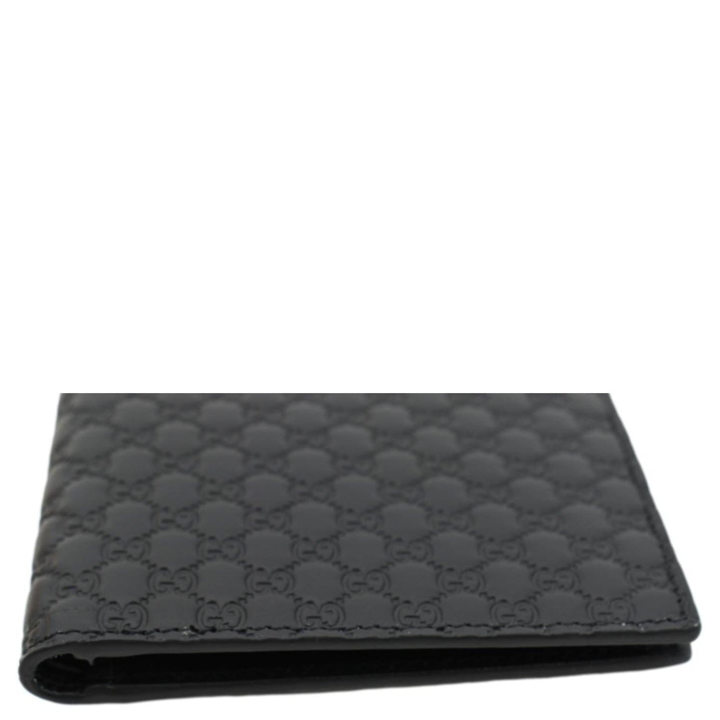 GUCCI Microguccissima Leather Bi-fold Wallet Black 260987