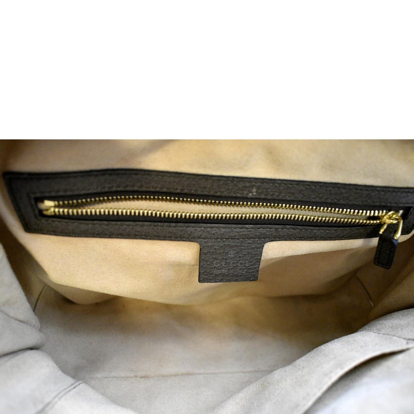 GUCCI Ophidia Web Small GG Supreme Canvas Shoulder Bag Beige 550622