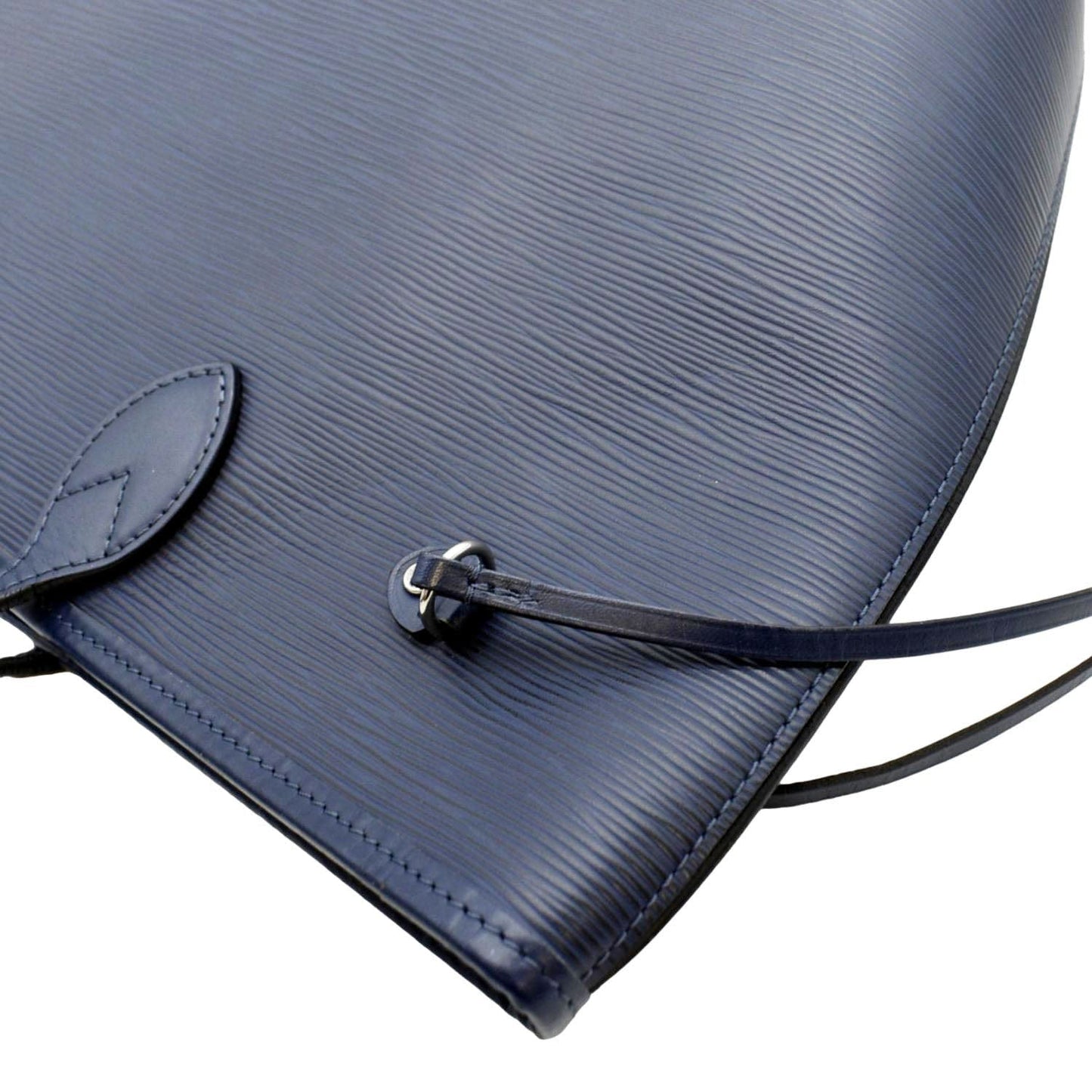 LOUIS VUITTON Neverfull MM Epi Leather Tote Shoulder Bag Blue