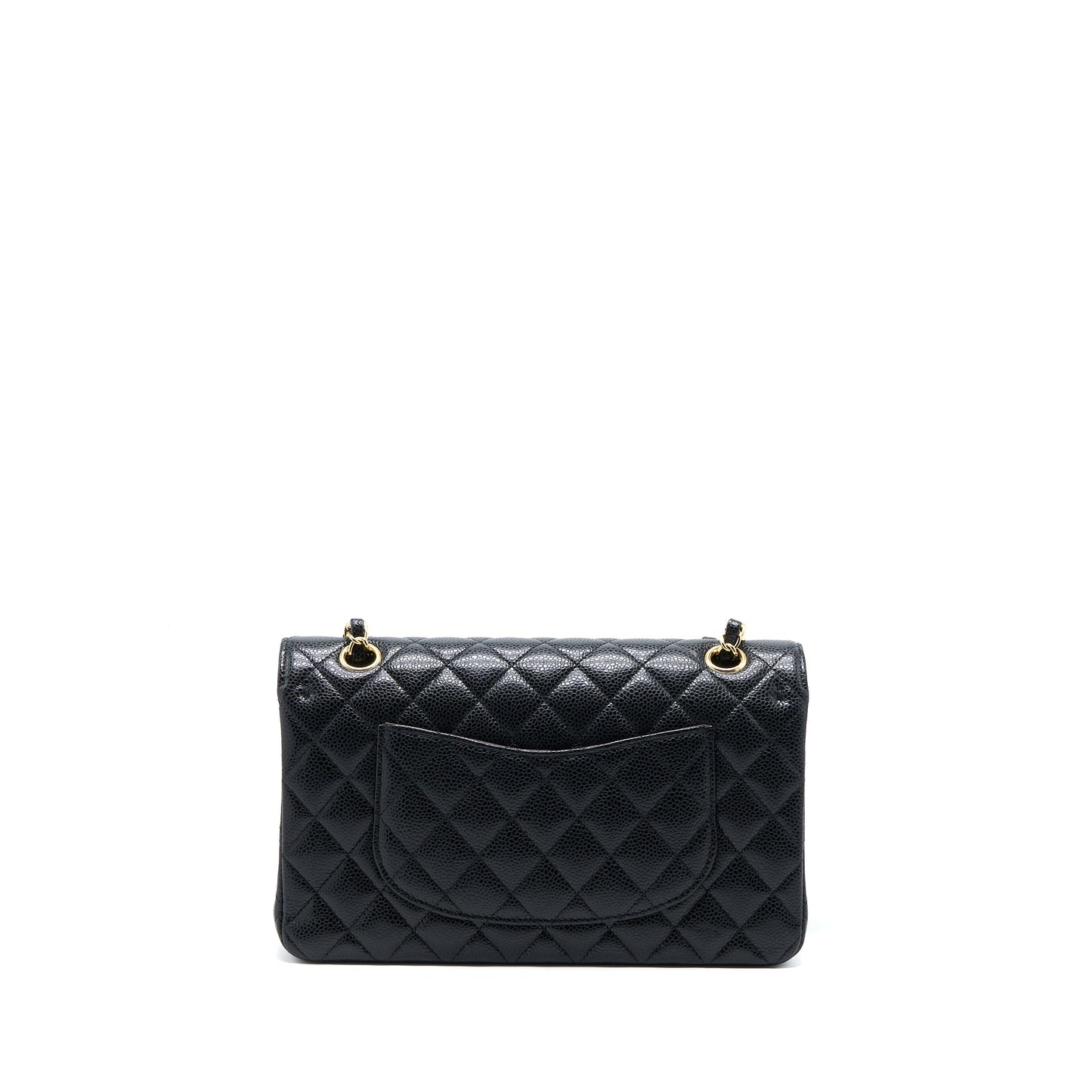 Chanel Medium Classic Double Flap Bag Caviar Black GHW (Microchip)
