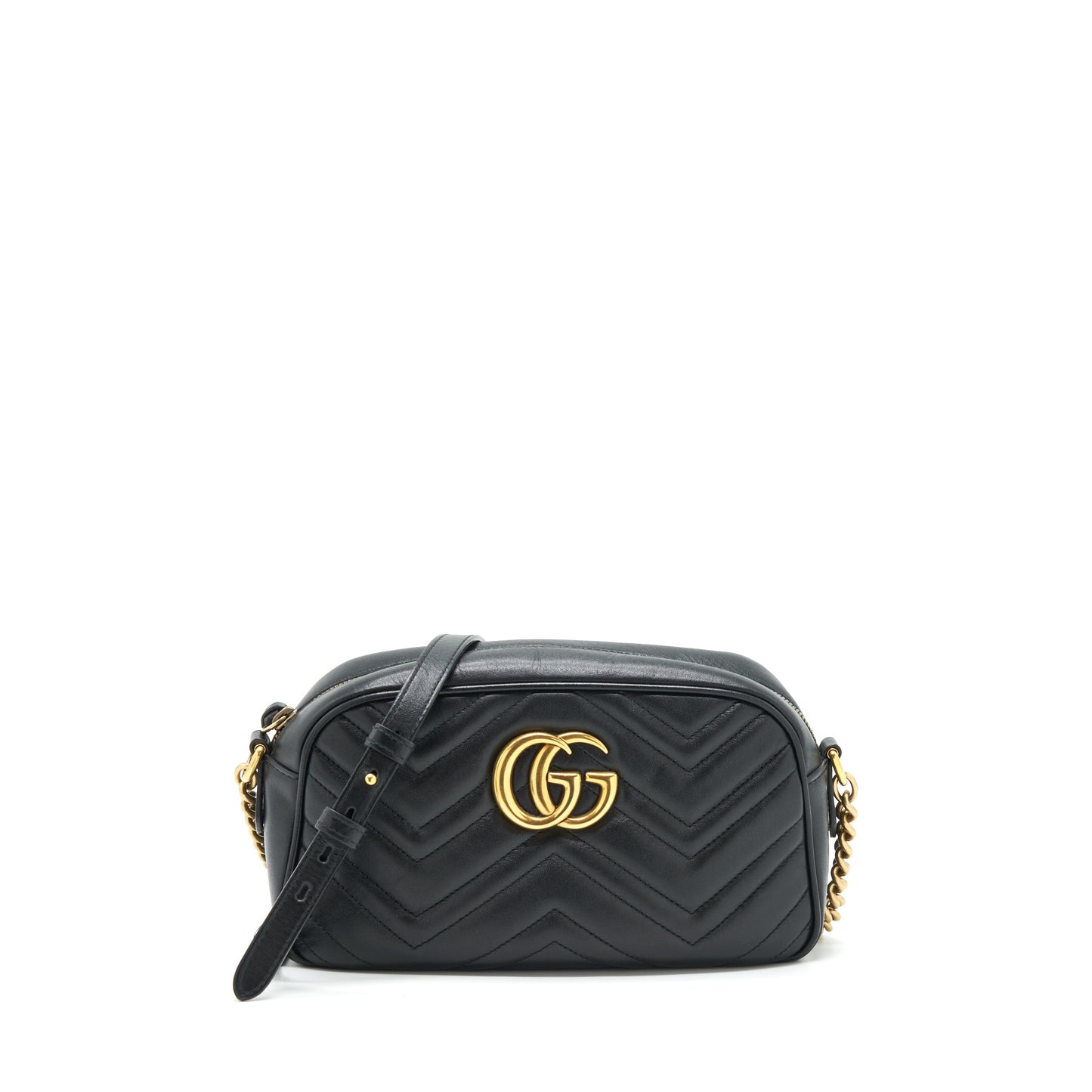 Gucci Marmont Small Matelasse Mini Purse Black