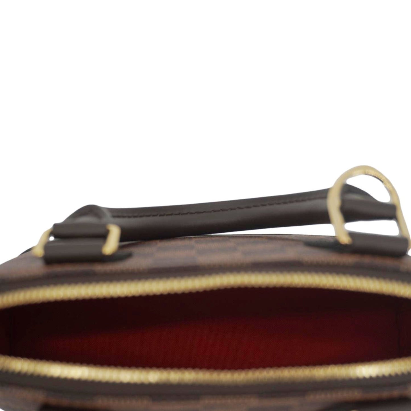 LOUIS VUITTON Alma BB Damier Ebene Satchel Shoulder Bag Brown