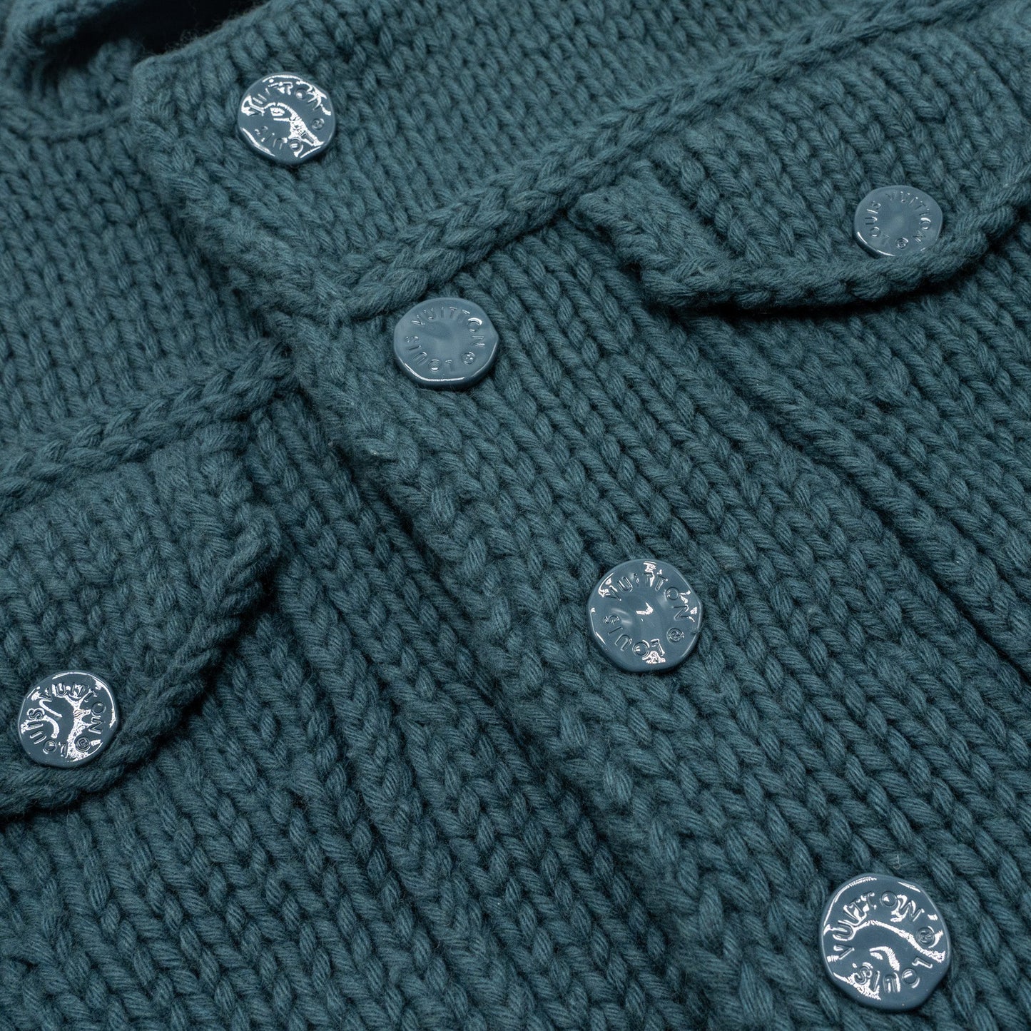Louis Vuitton size S knit wear wool could blue