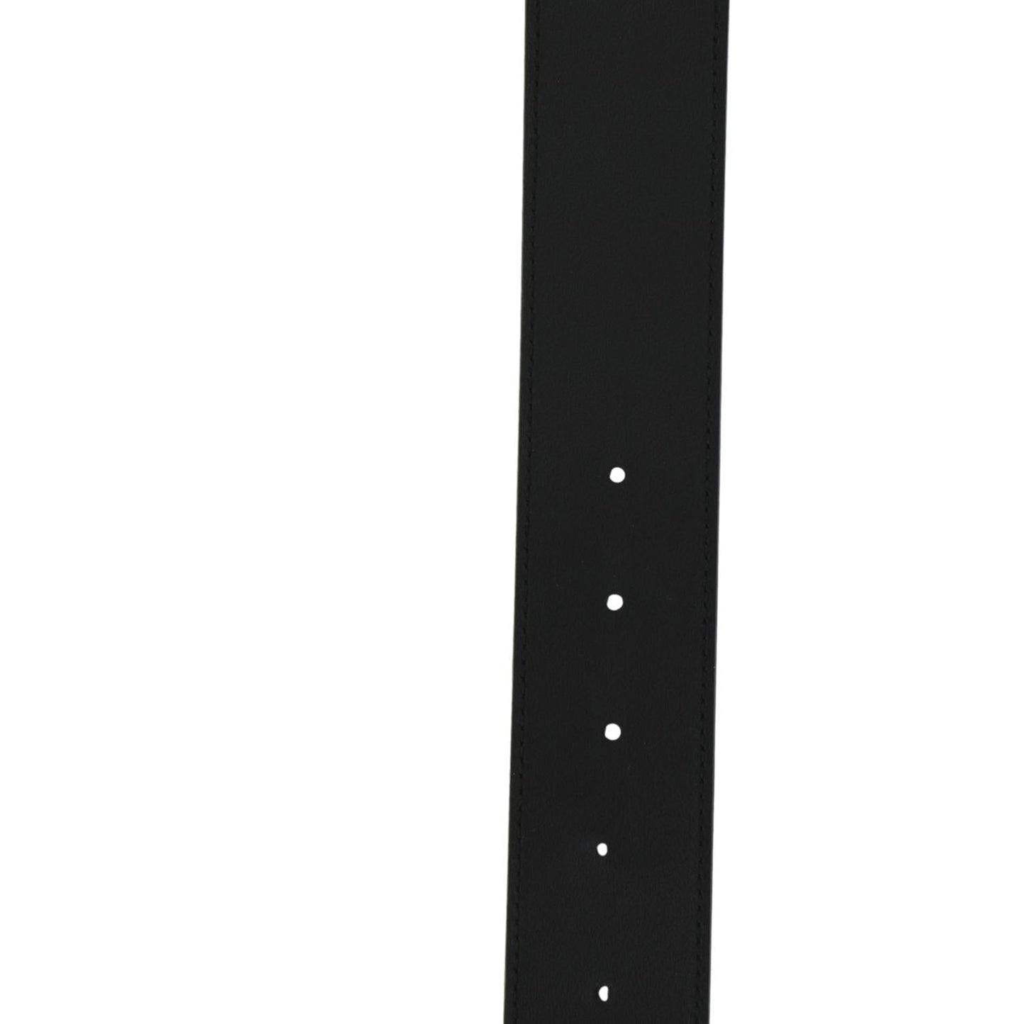 GUCCI Double G Crystal Buckle Leather Belt Size 85.34 Black 525040