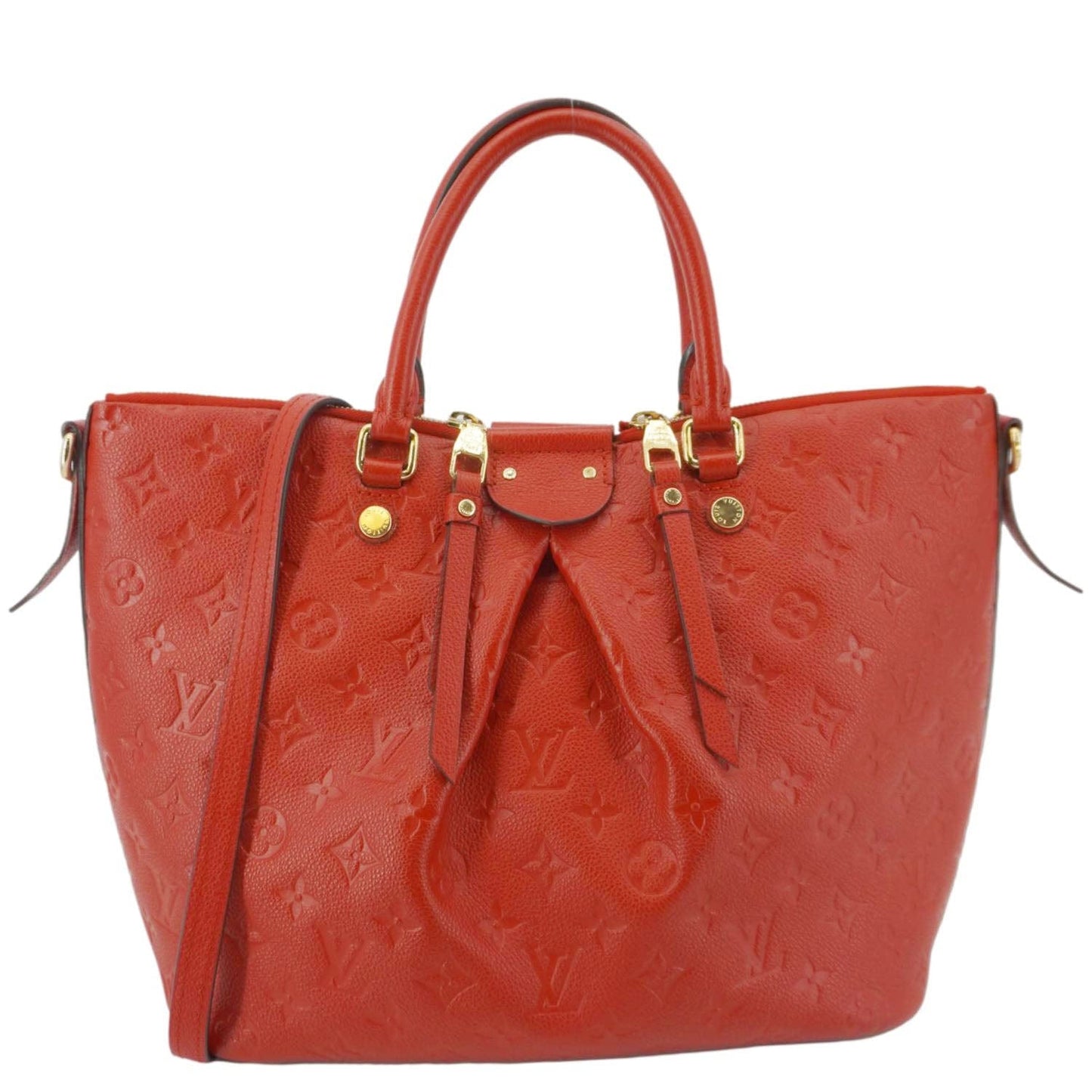 LOUIS VUITTON Mazarine PM Monogram Empreinte Shoulder Bag Red