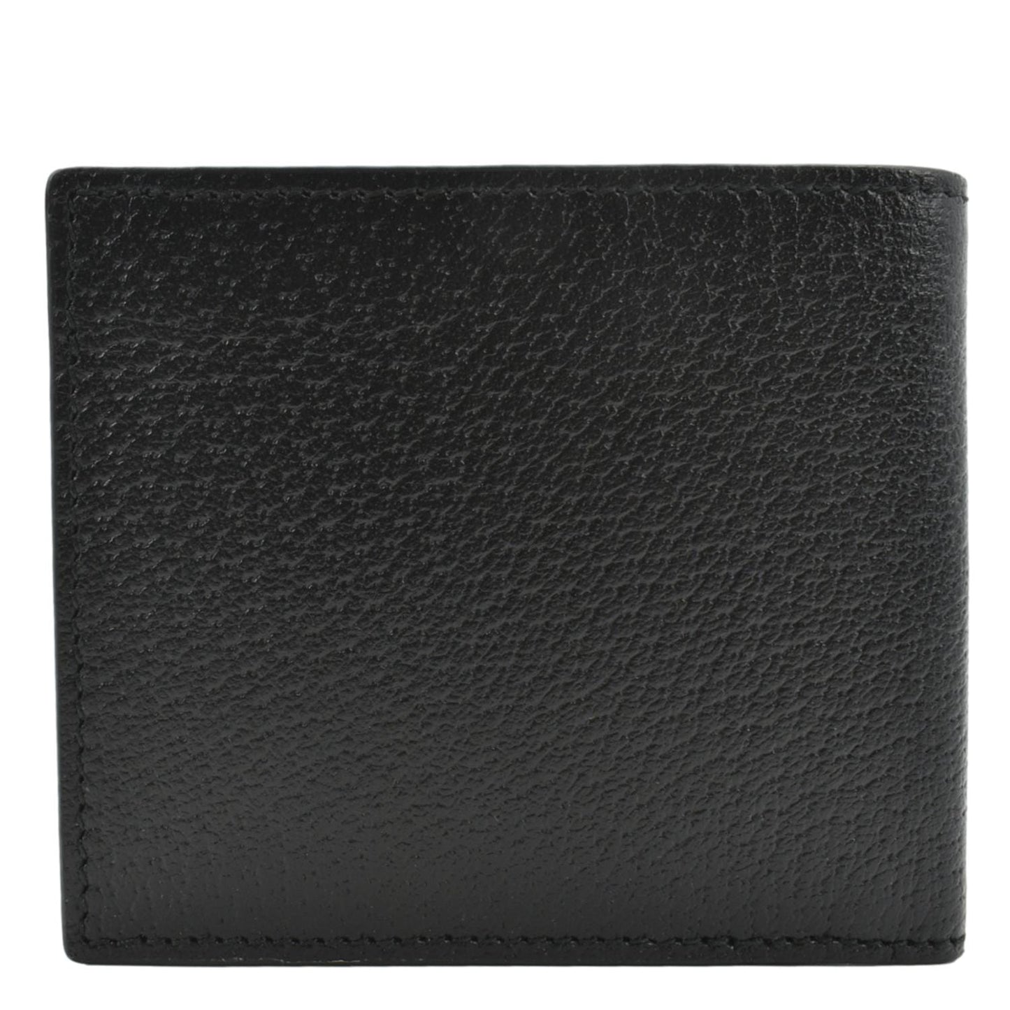 GUCCI Bi-Fold Leather Wallet Black 428726