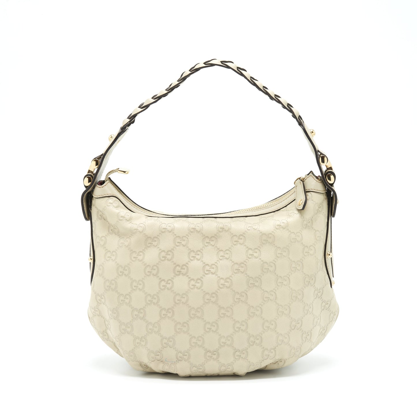 Gucci supreme Print Purse Light Grey
