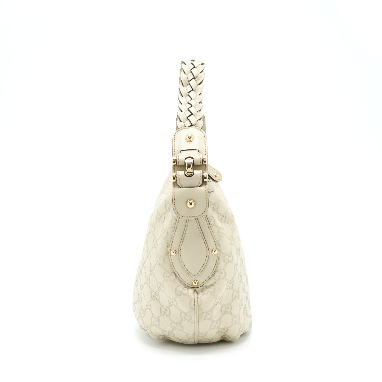 Gucci supreme Print Purse Light Grey