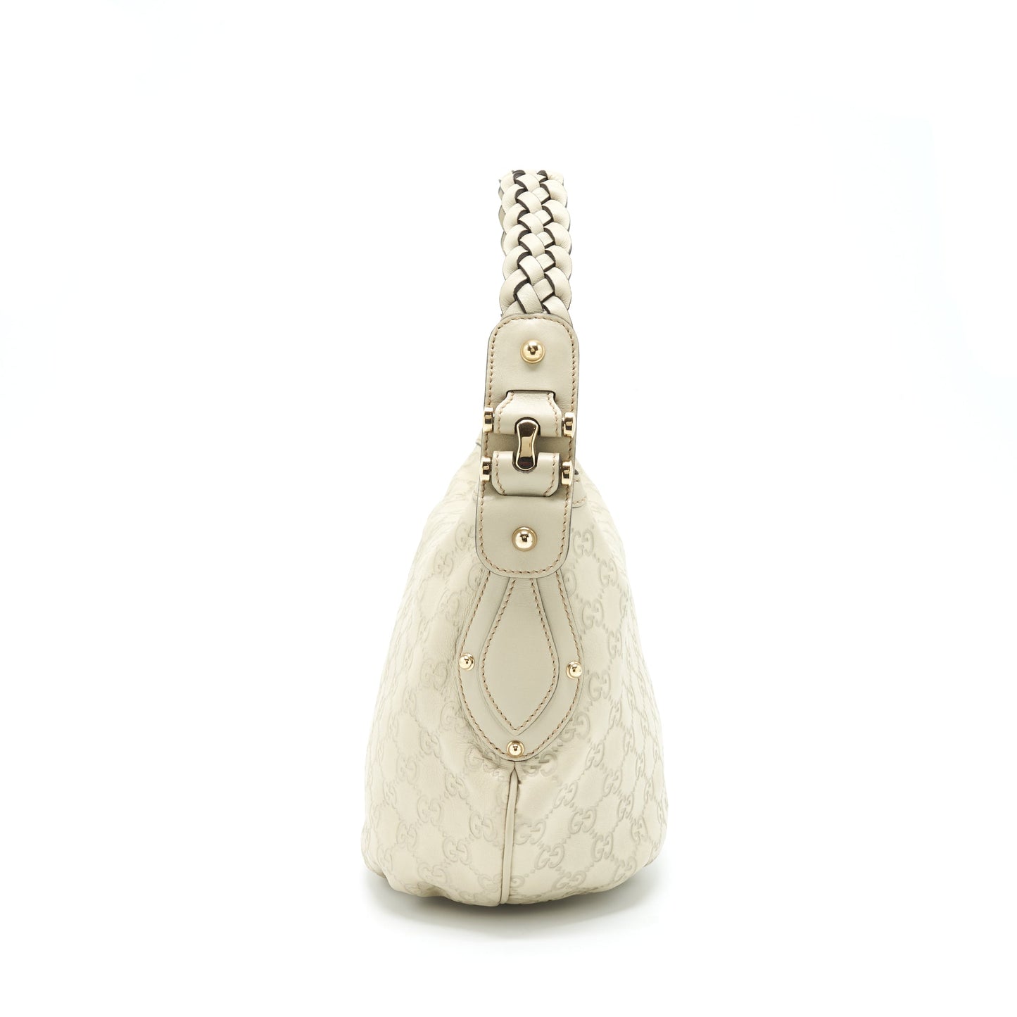 Gucci supreme Print Purse Light Grey