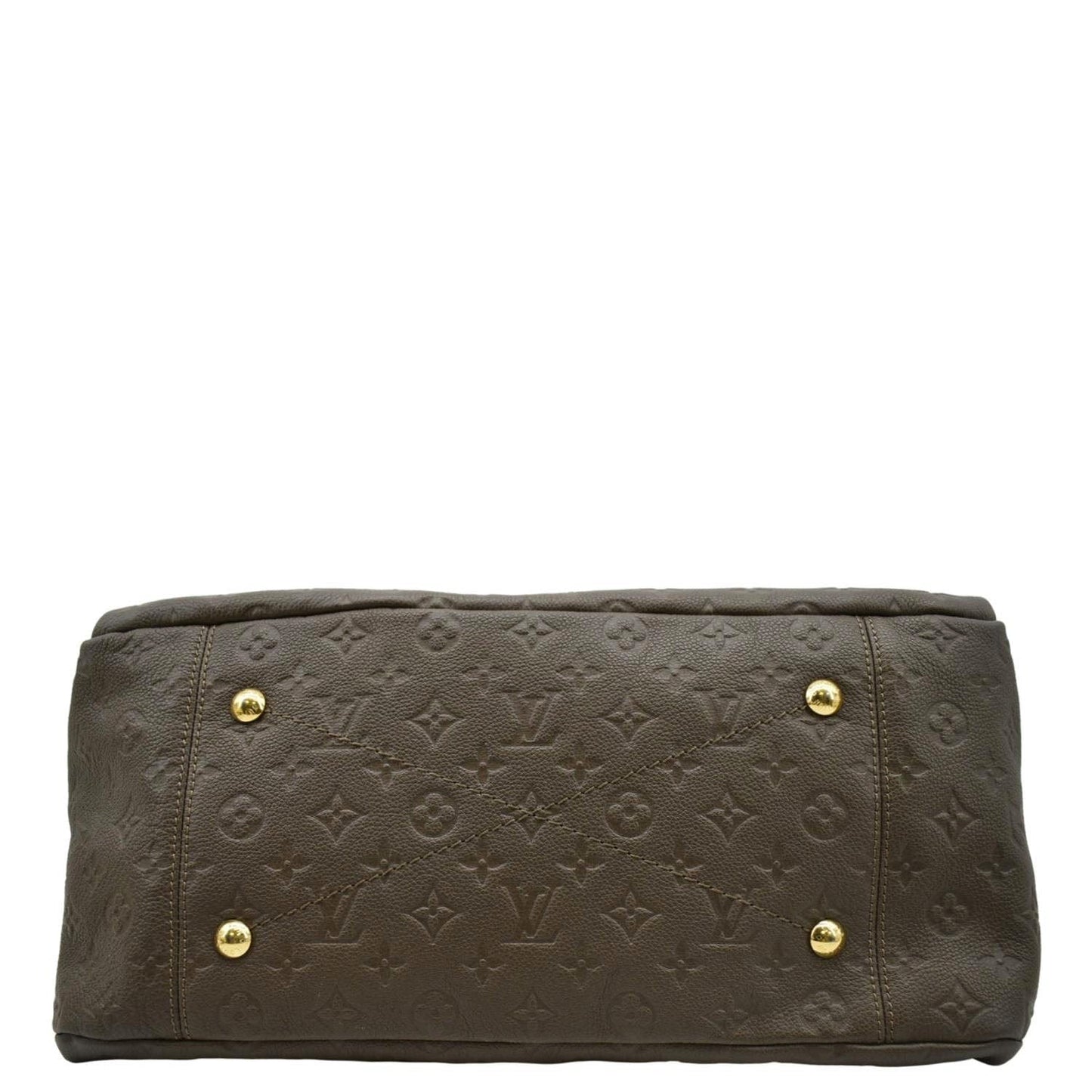 LOUIS VUITTON Artsy MM Monogram Empreinte Leather Hobo Bag Brown