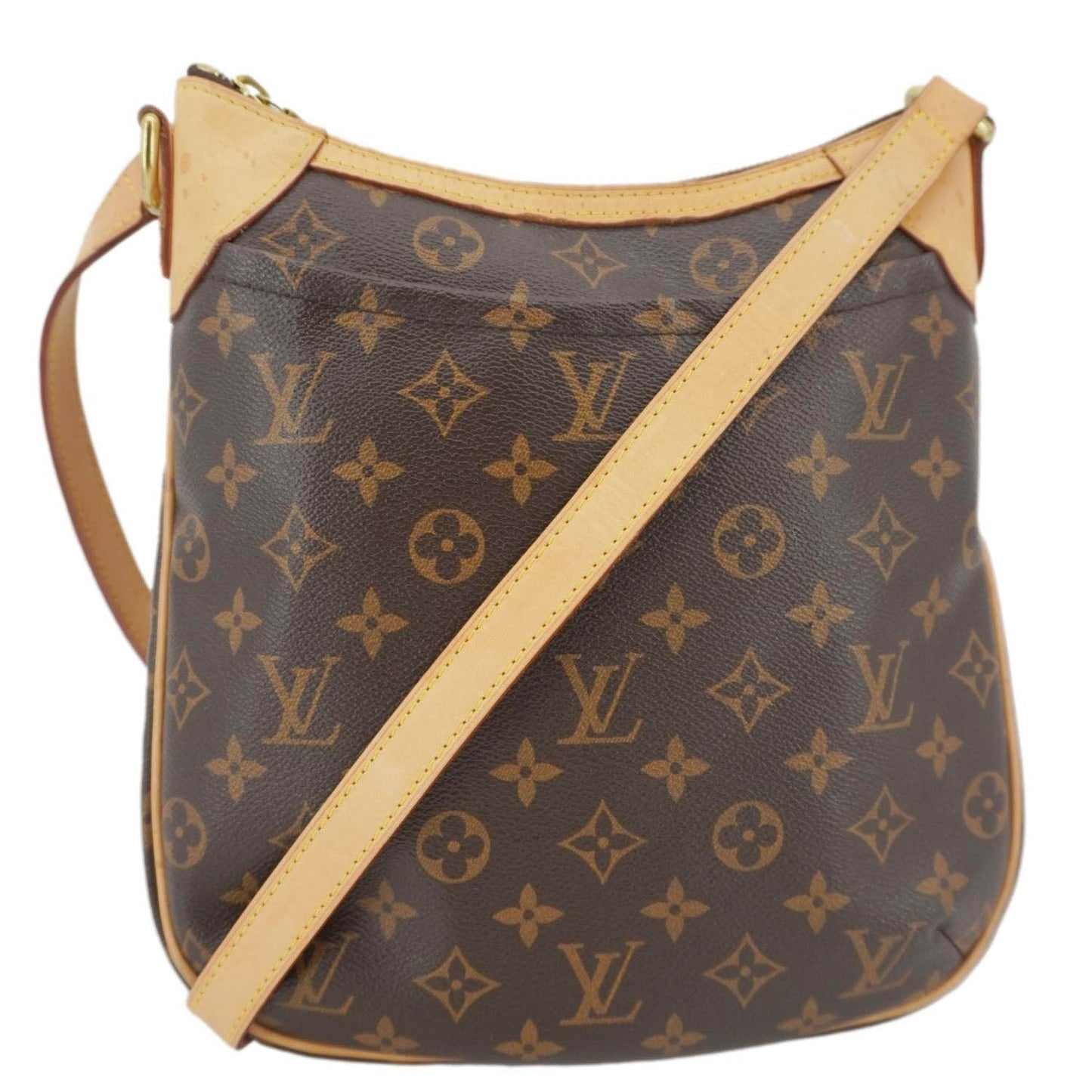 LOUIS VUITTON Odeon PM Monogram Canvas Shoulder Bag Brown