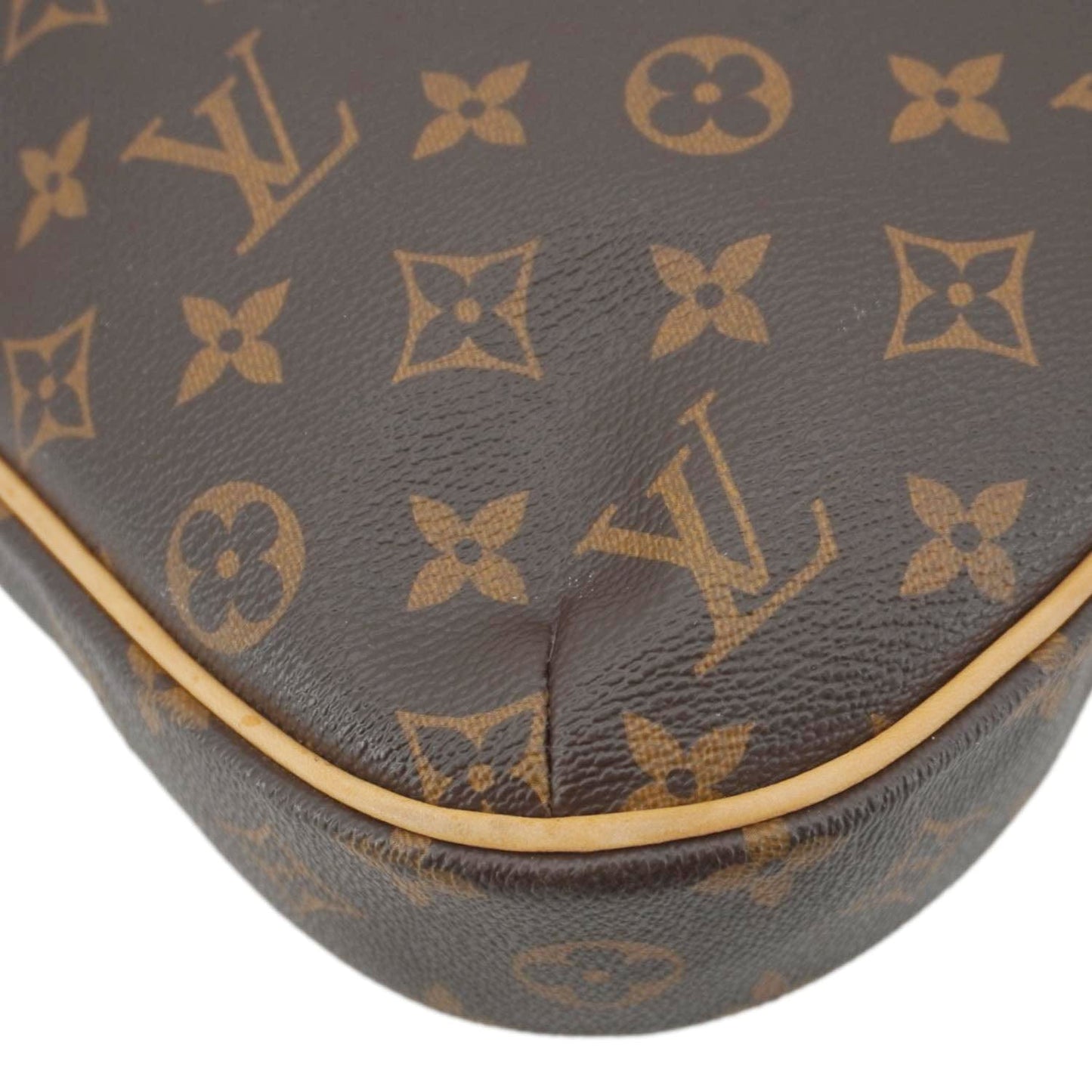 LOUIS VUITTON Odeon PM Monogram Canvas Shoulder Bag Brown