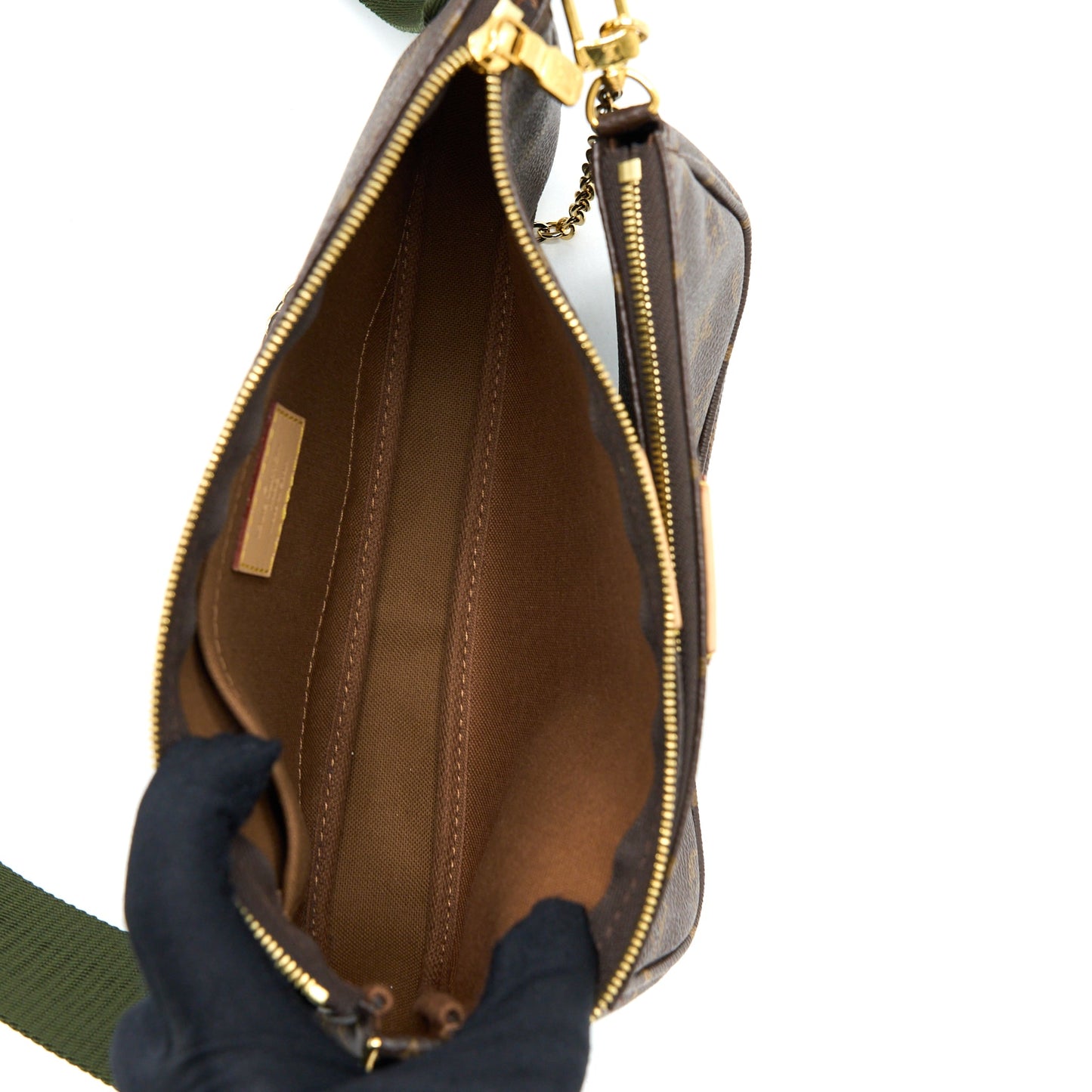 Louis Vuitton Multi Pochette Khaki Strap Monogram Canvas