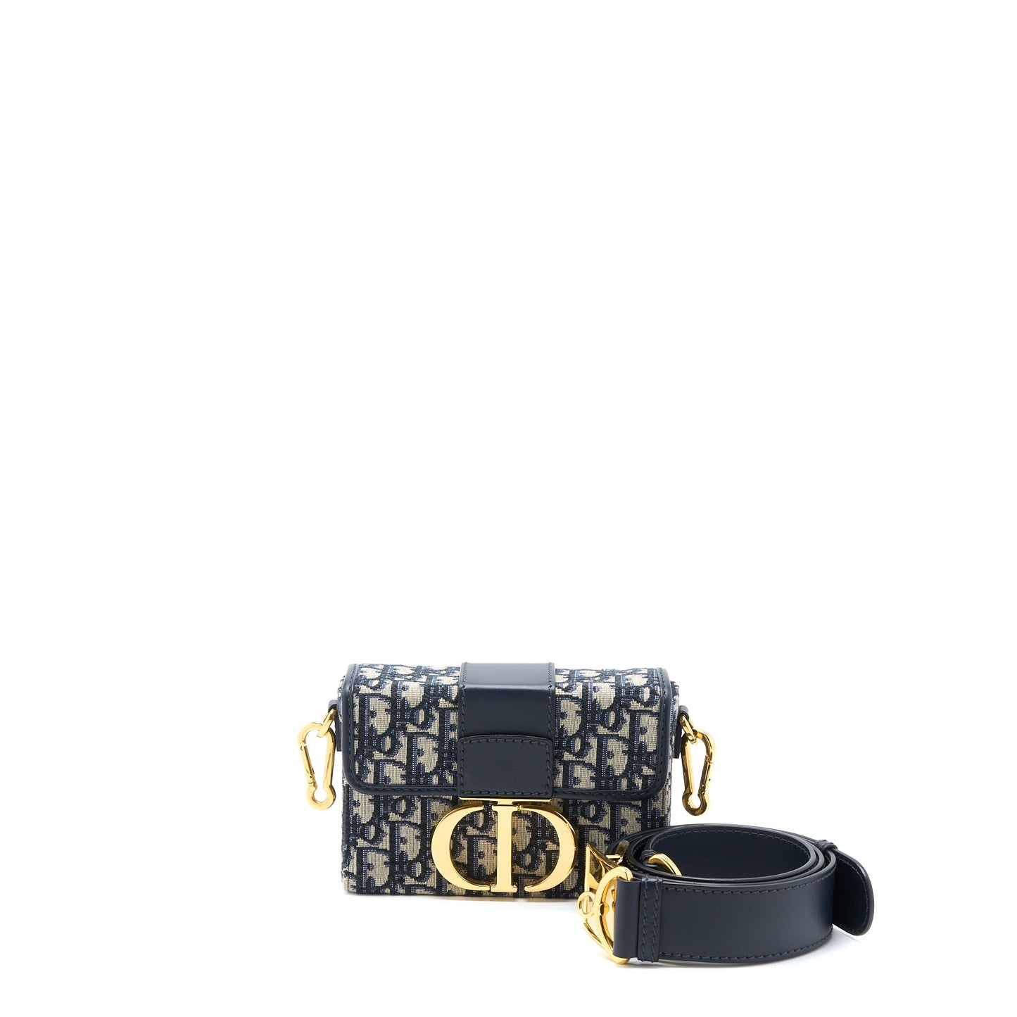Dior 30 Montaigne Box Blue Dior Oblique Jacquard