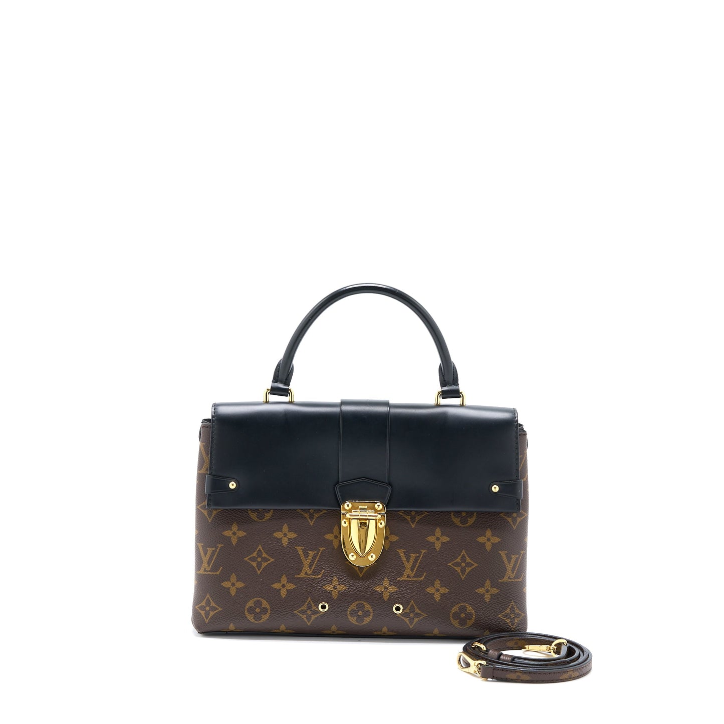 Louis Vuitton One Handle Flap Purse Monogram Canvas/Black