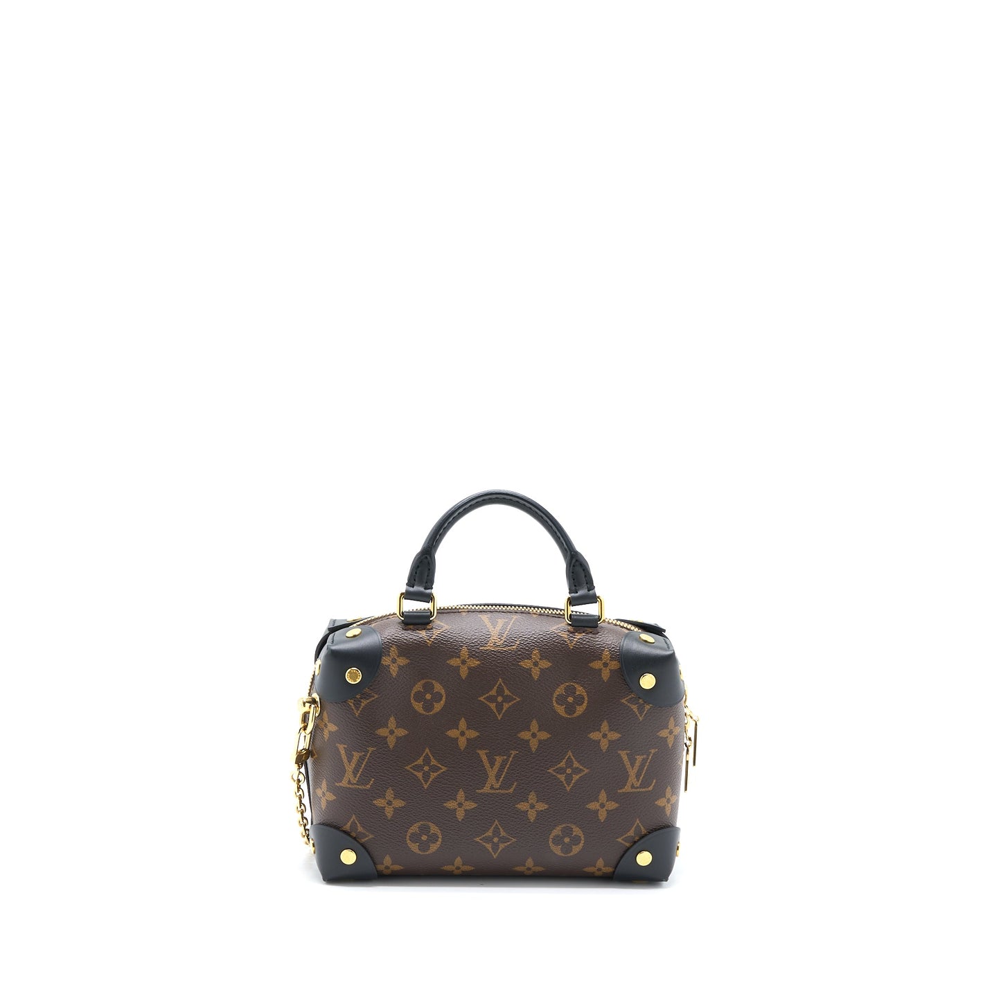 Louis Vuitton Petite Malle Souple Purse Monogram Canvas/Black