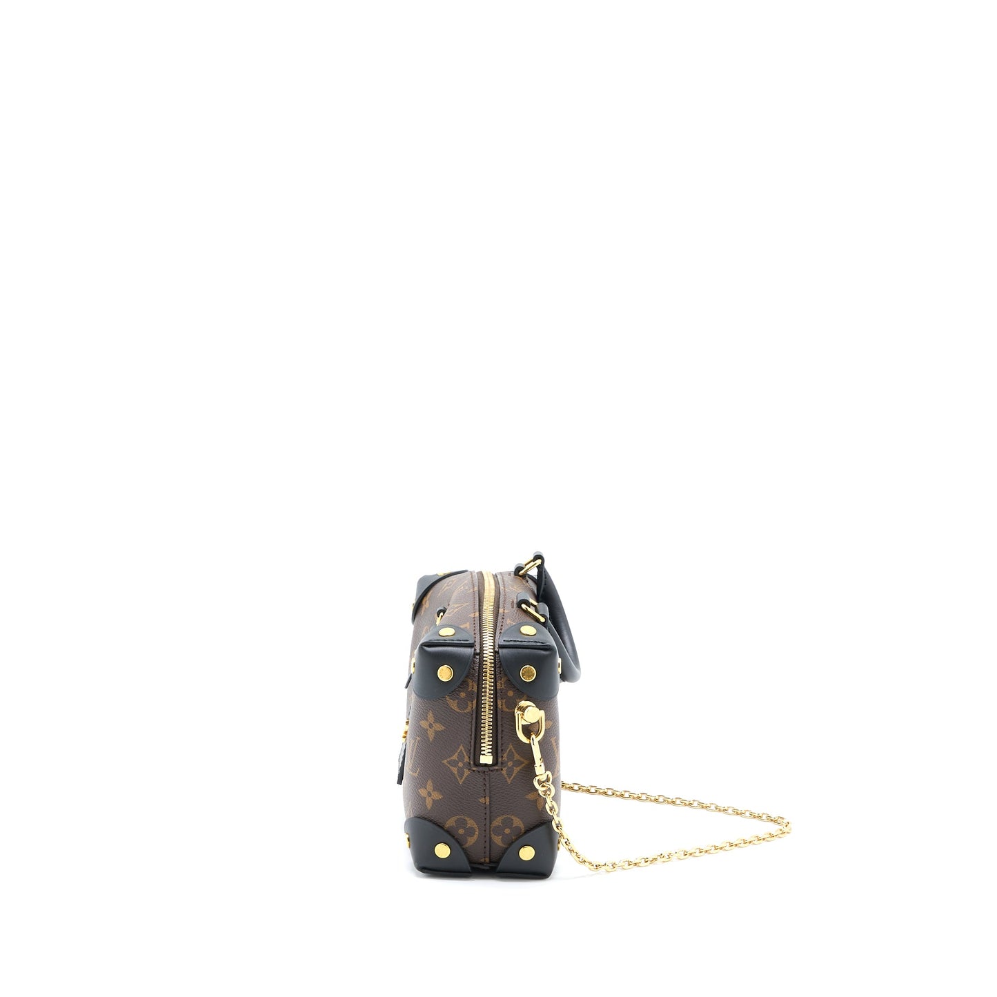 Louis Vuitton Petite Malle Souple Purse Monogram Canvas/Black