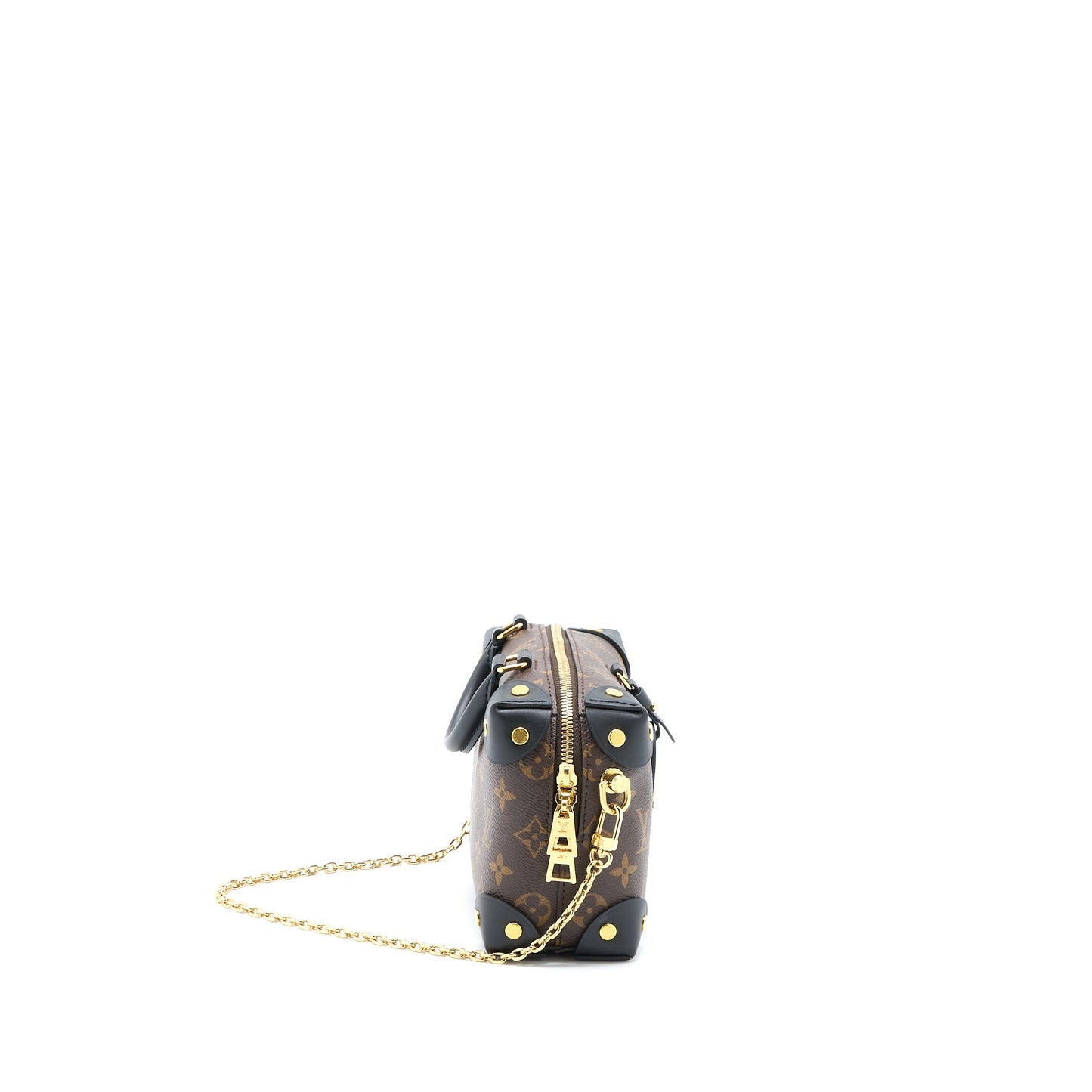Louis Vuitton Petite Malle Souple Purse Monogram Canvas/Black