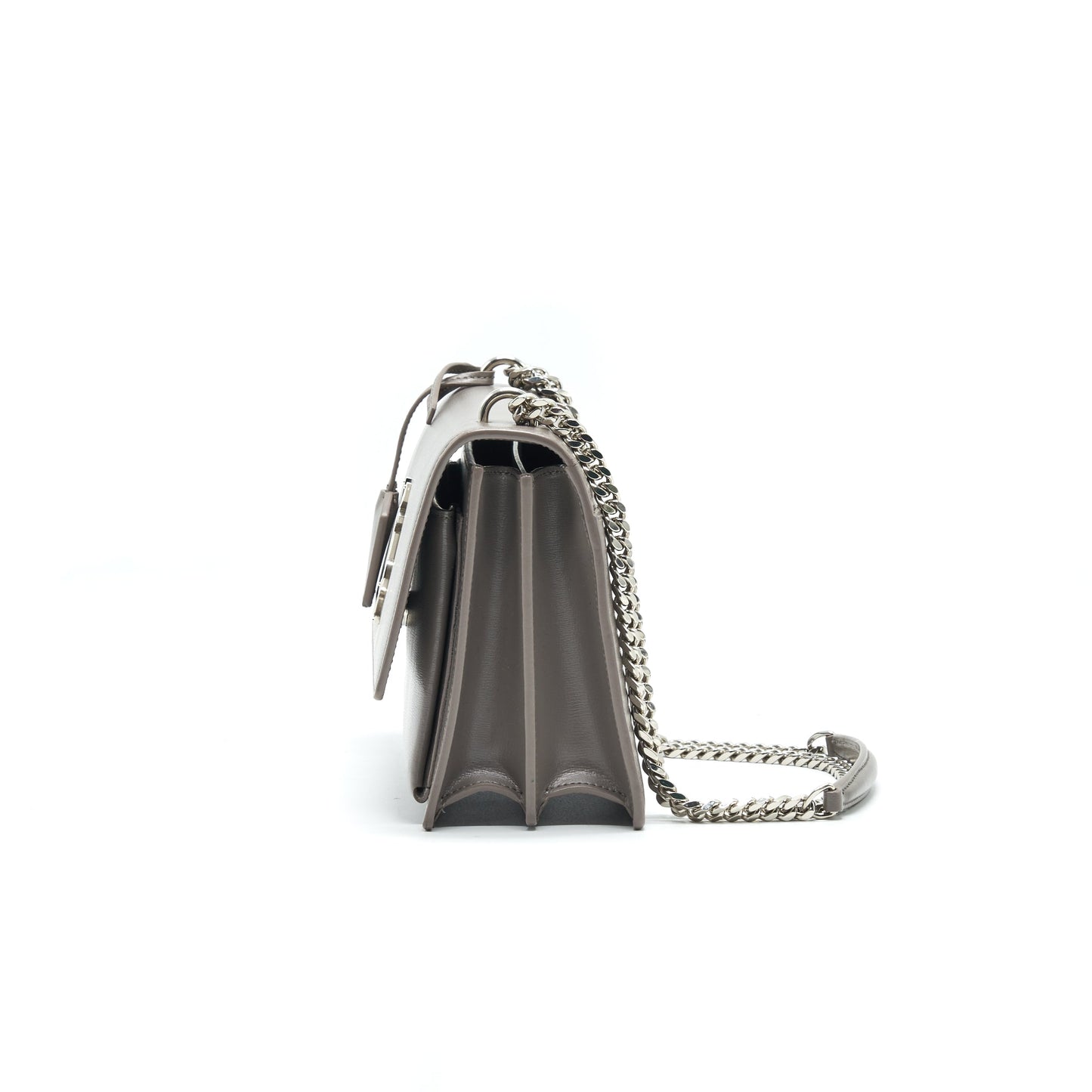 Saint Laurent Sunset Bag Grey SHW