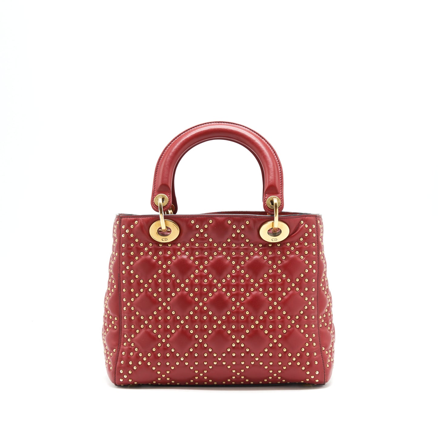 Dior Studded lady Dior Red