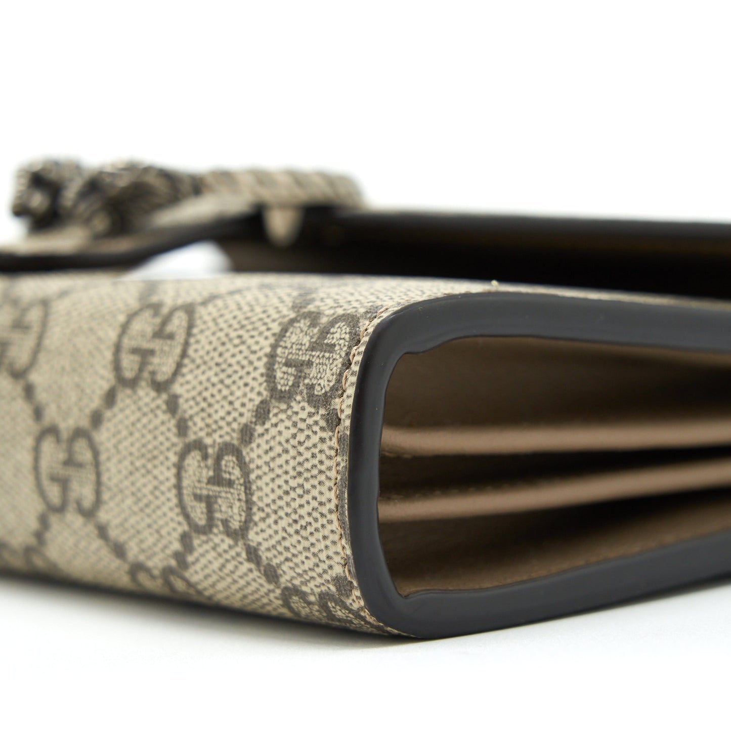 Gucci Dionysus Supreme Chain Wallet Beige