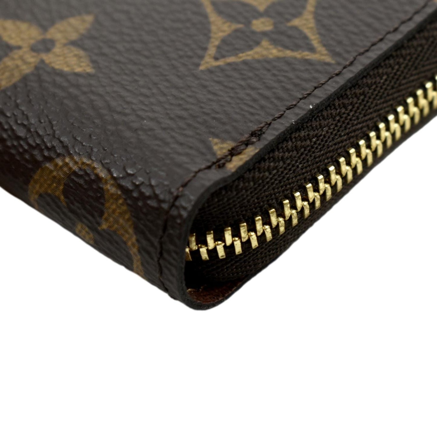 LOUIS VUITTON Monogram Canvas Zippy Coin Purse Brown