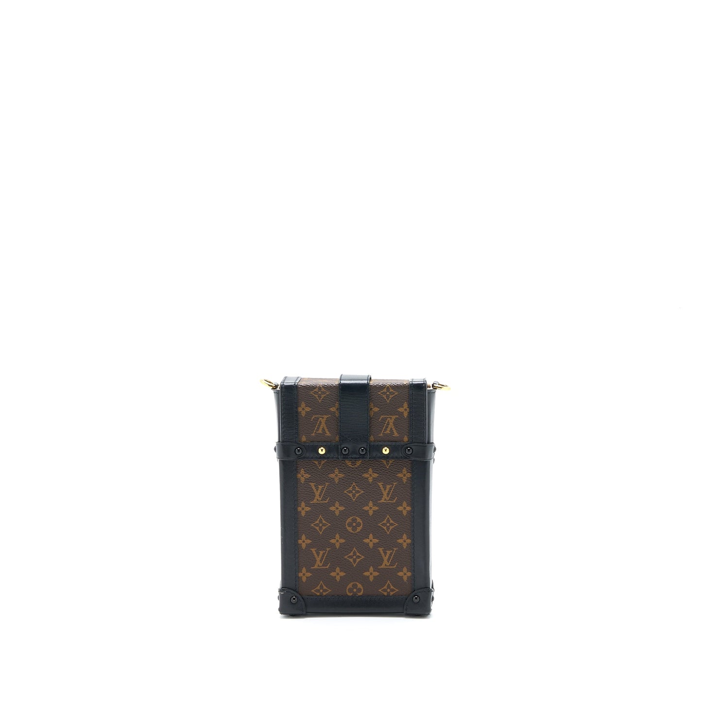 Louis Vuitton Vertical Trunk Pochette with Chain Monogram Canvas