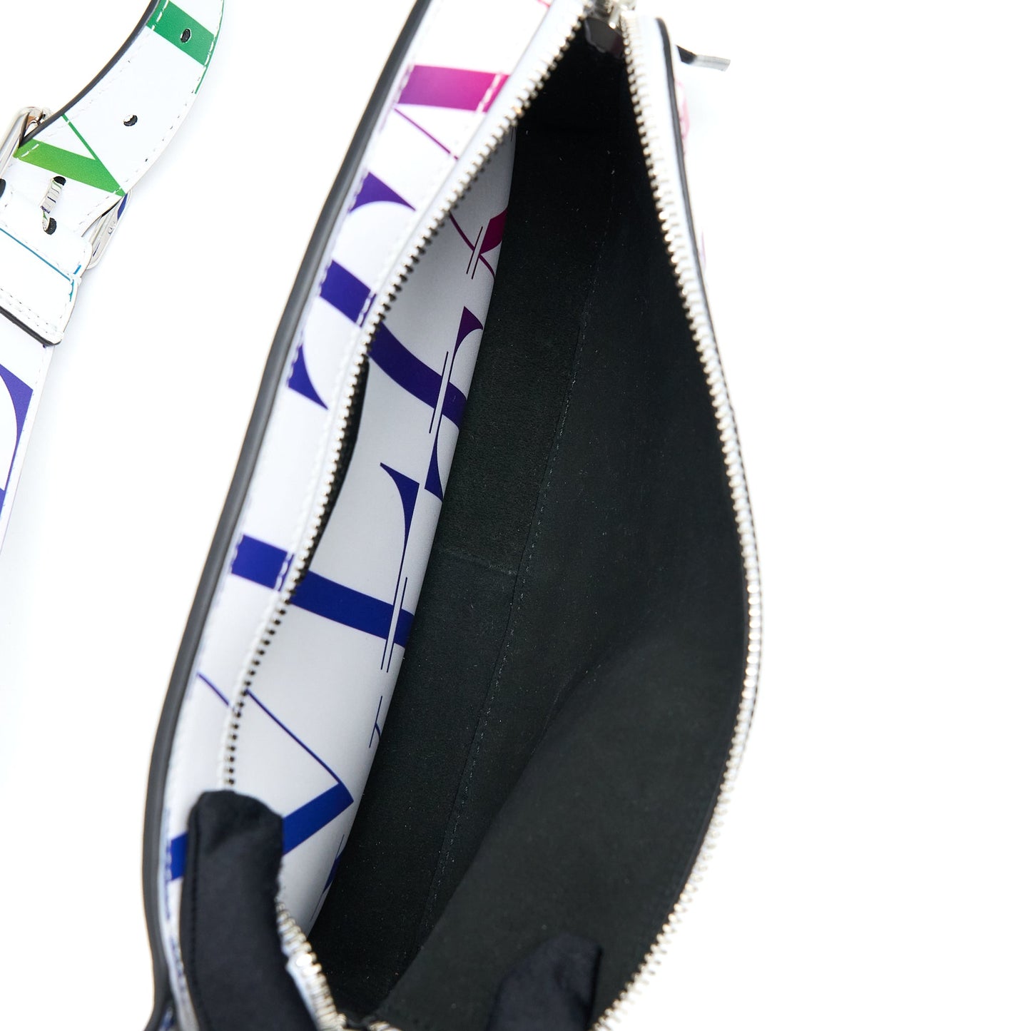 Valentino Print Belt Purse Calfskin White/ Multicoloured