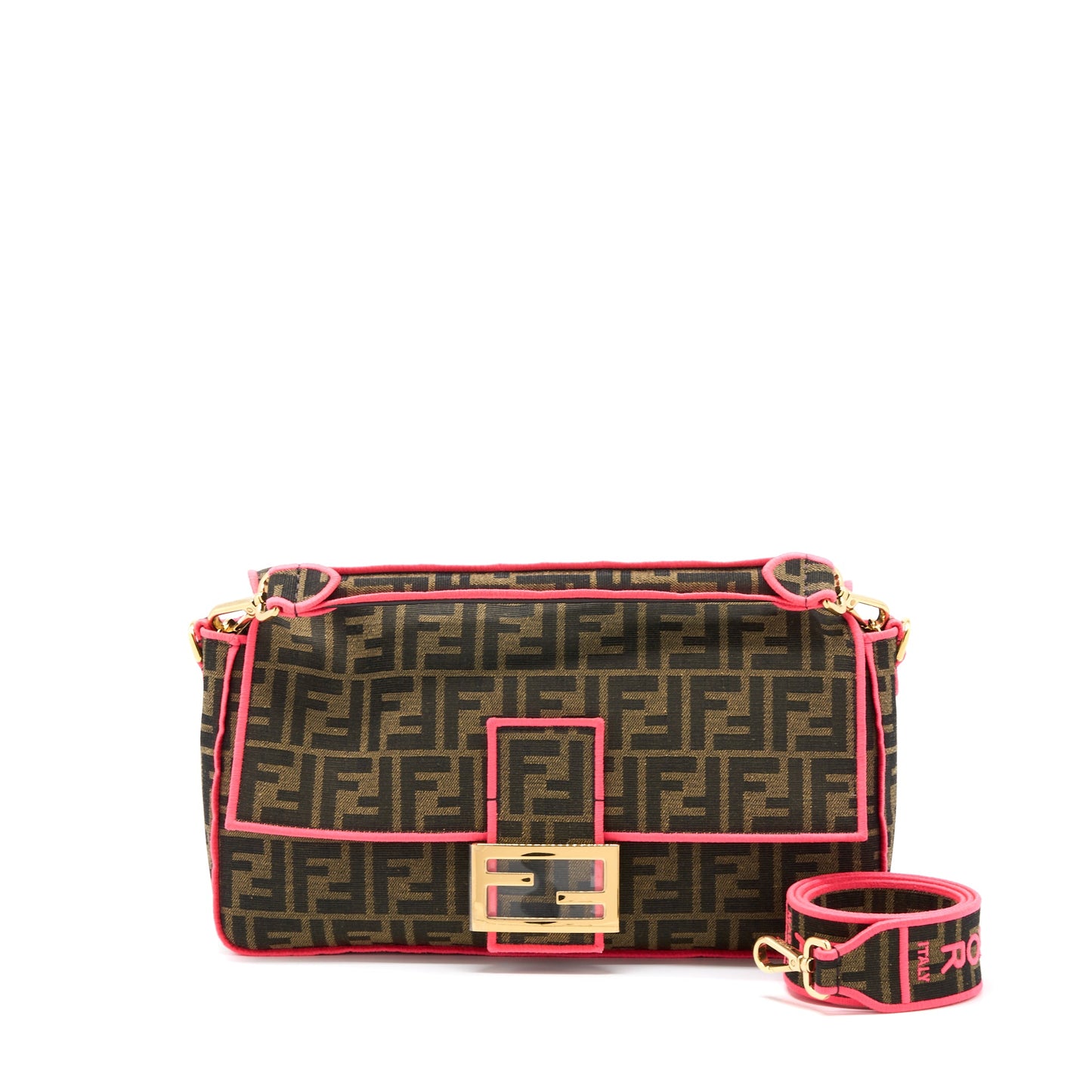Fendi Buguette Mini Purse Jacquard Fabric/Multicolour