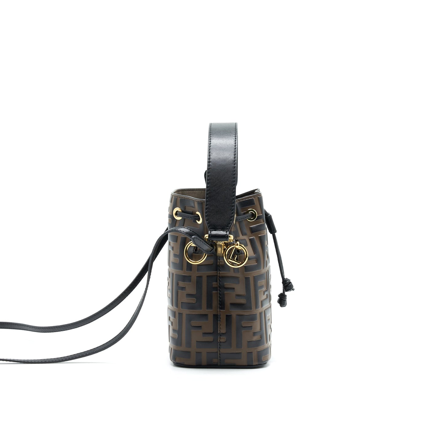 Fendi Mon Tresor Mini Bucket Bag Brown