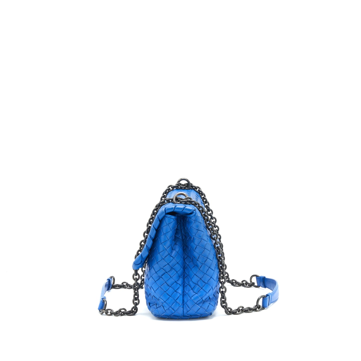 Bottega Veneta Olympia Purse Small Blue