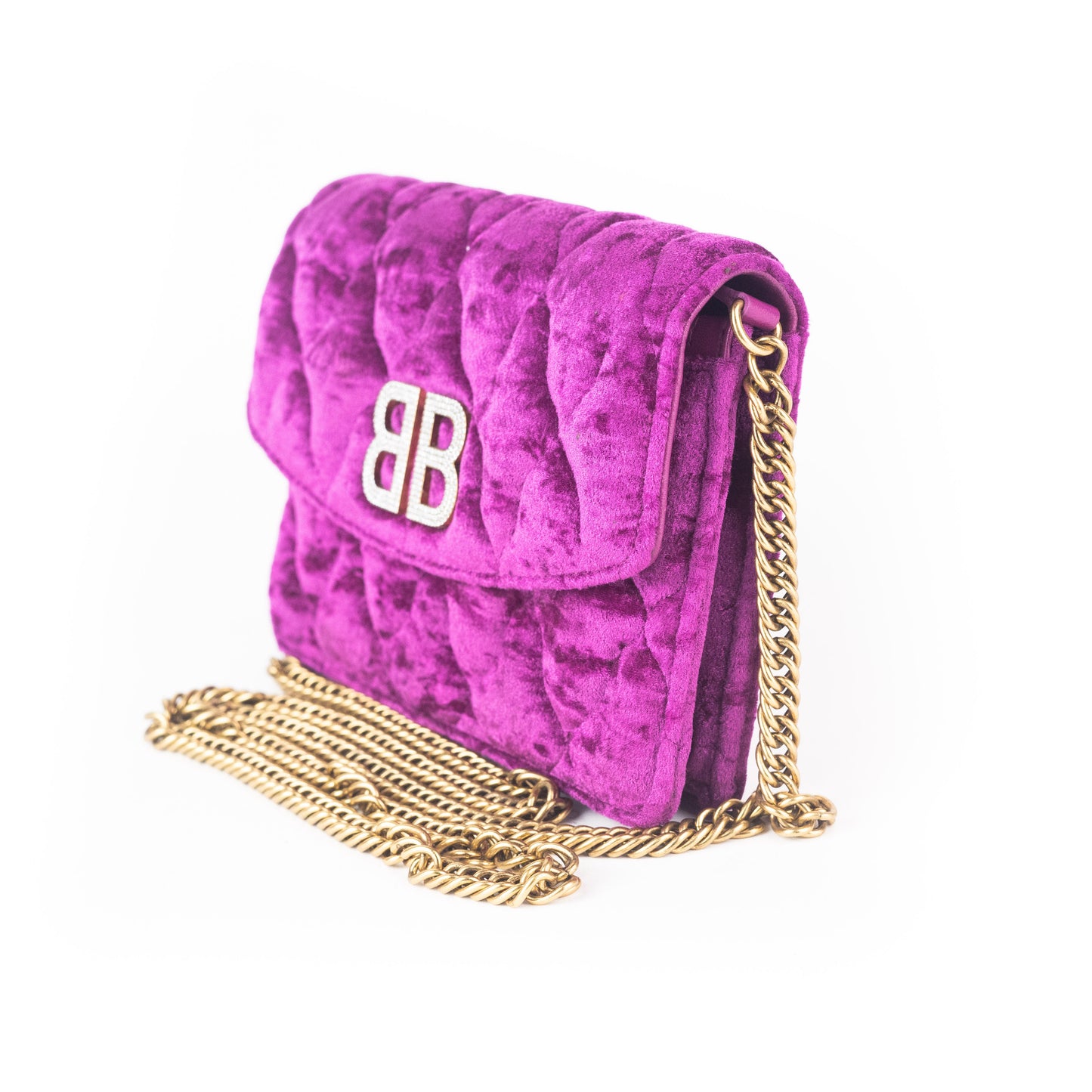 Balenciaga Velvet BB Chain Bag