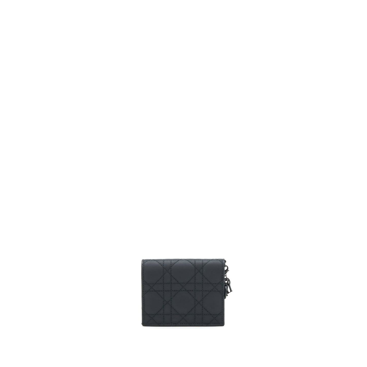 Dior Flap card Holder Calfskin so black