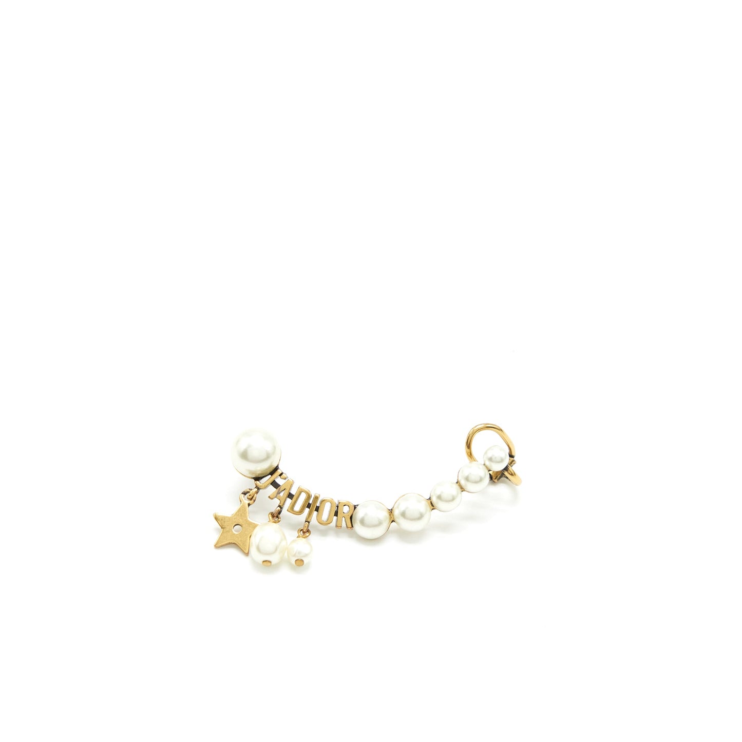 Dior One Side Jâadior With Pearl Earring