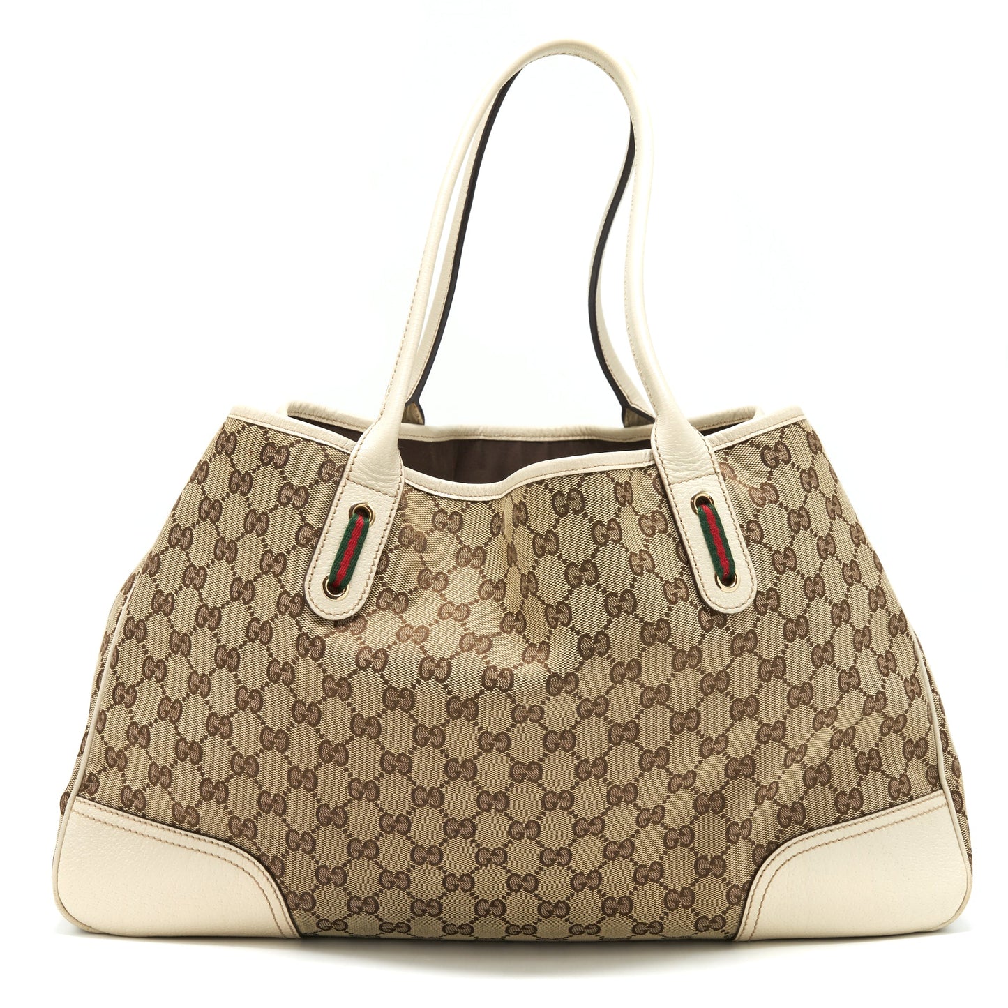 Gucci Princy Tote Purse Supreme Canvas/ White