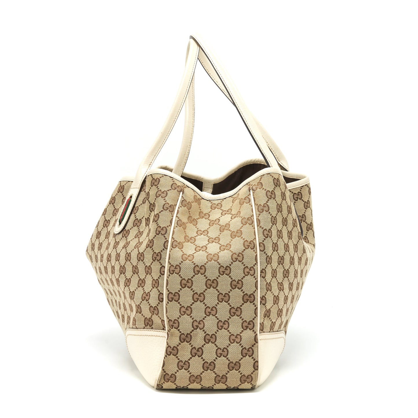 Gucci Princy Tote Purse Supreme Canvas/ White