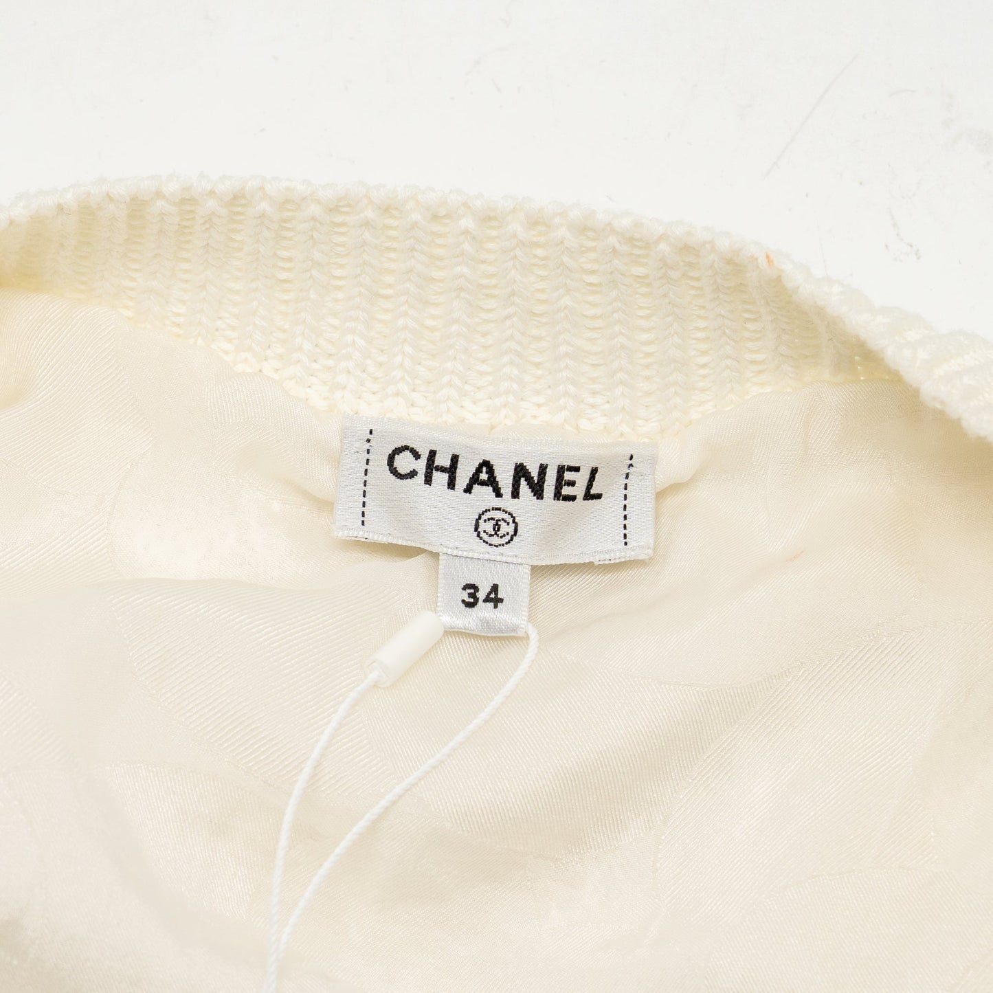 Chanel Size 34 21S No.5 Button Sleeveless Top Cotton/True Hemp/Polyamide Ecru LGHW