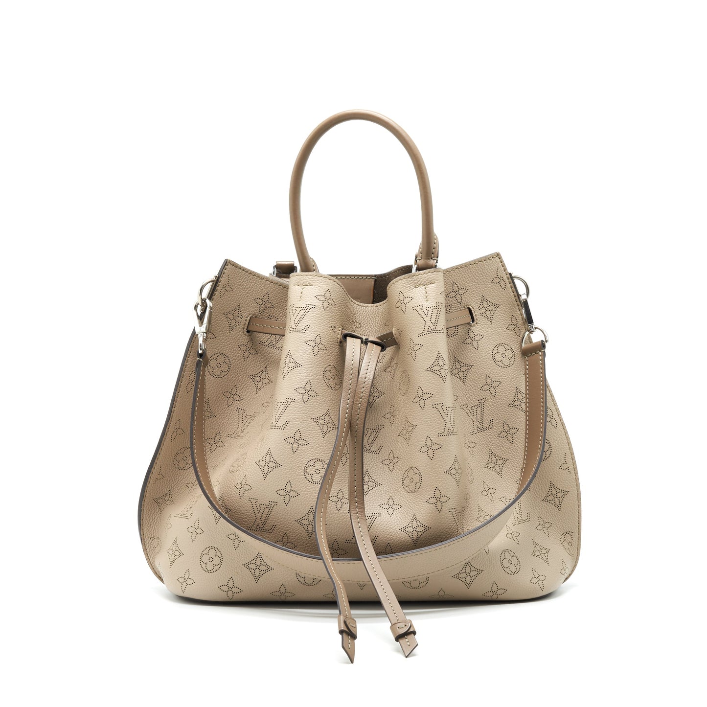Louis Vuitton Girolata Mahina Tote Purse Grey