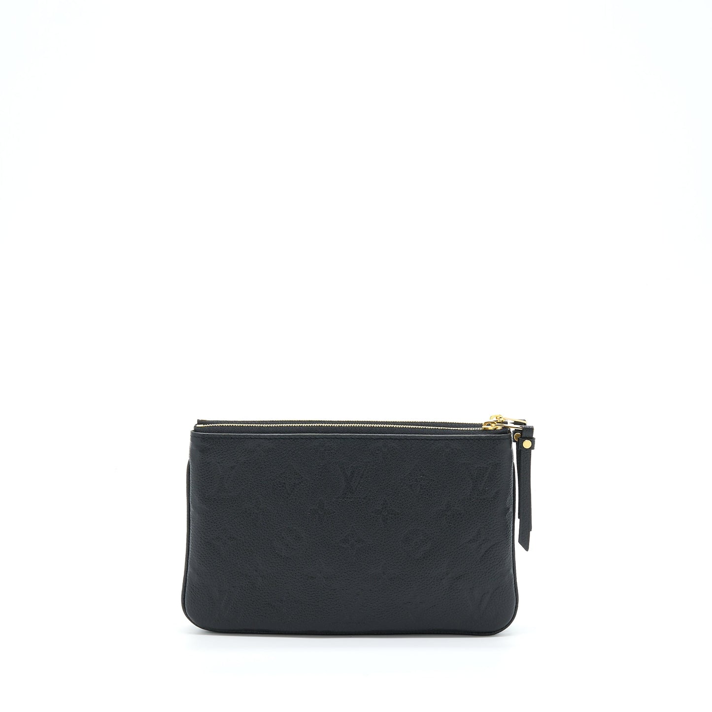 Louis Vuitton Double Zip Pochette Monogram Empreinte Black