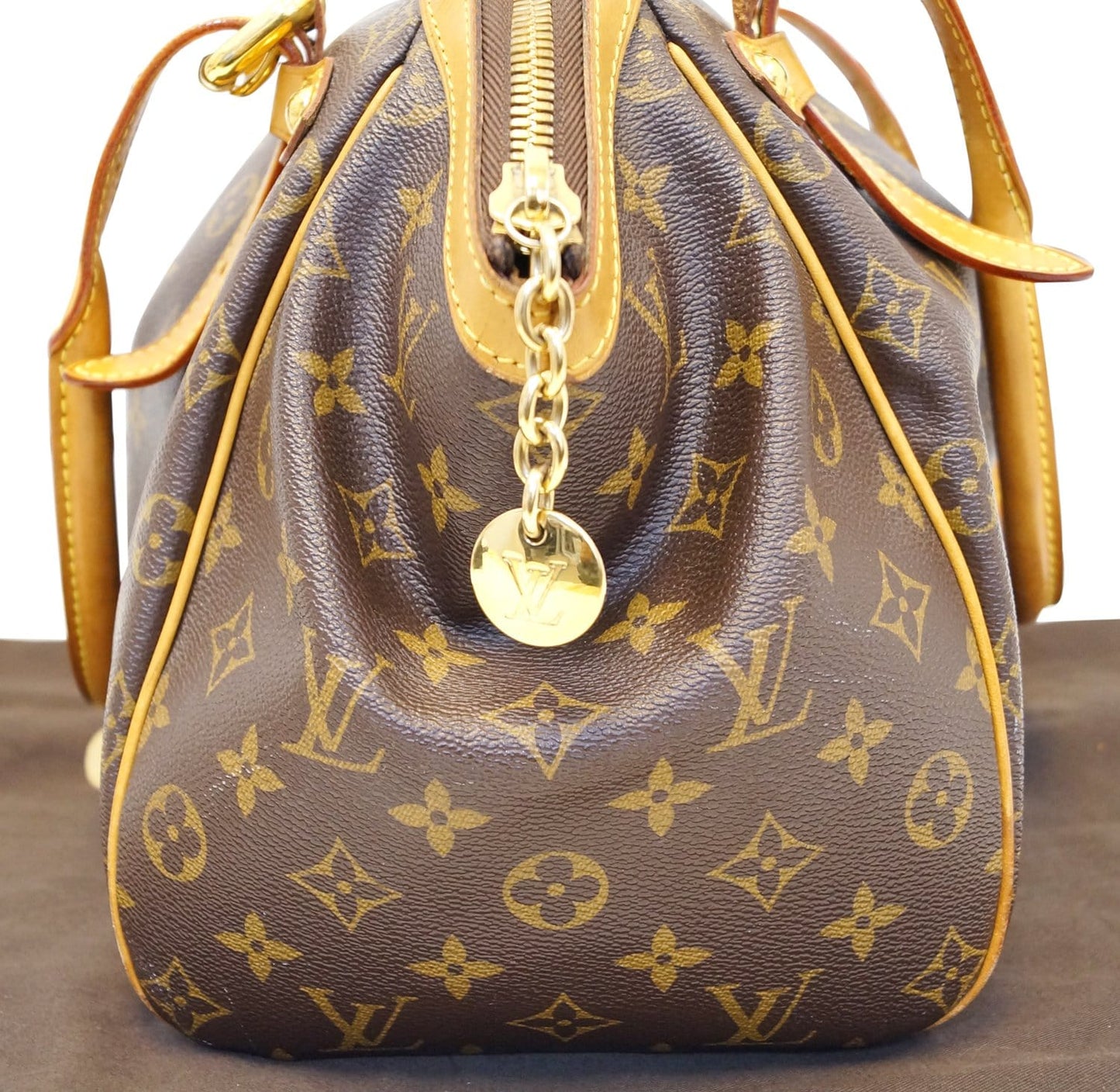 LOUIS VUITTON Tivoli GM Monogram Canvas Shoulder Bag Brown