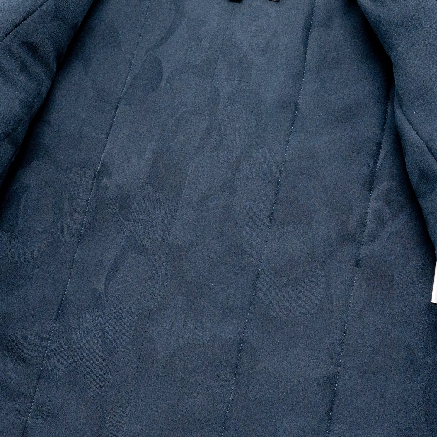 Chanel Size 36 21B Crystal Button Jacket Wool/Polyamide Navy Blue