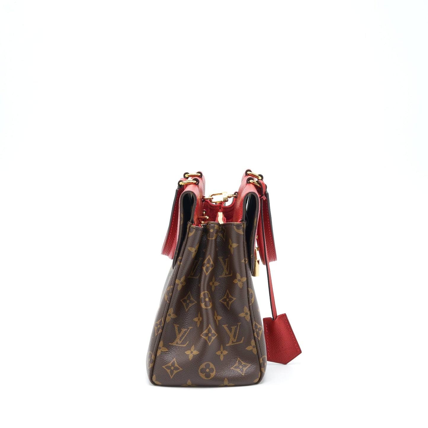 Louis Vuitton Venus Purse Leather/Monogram Canvas Red Year 2016